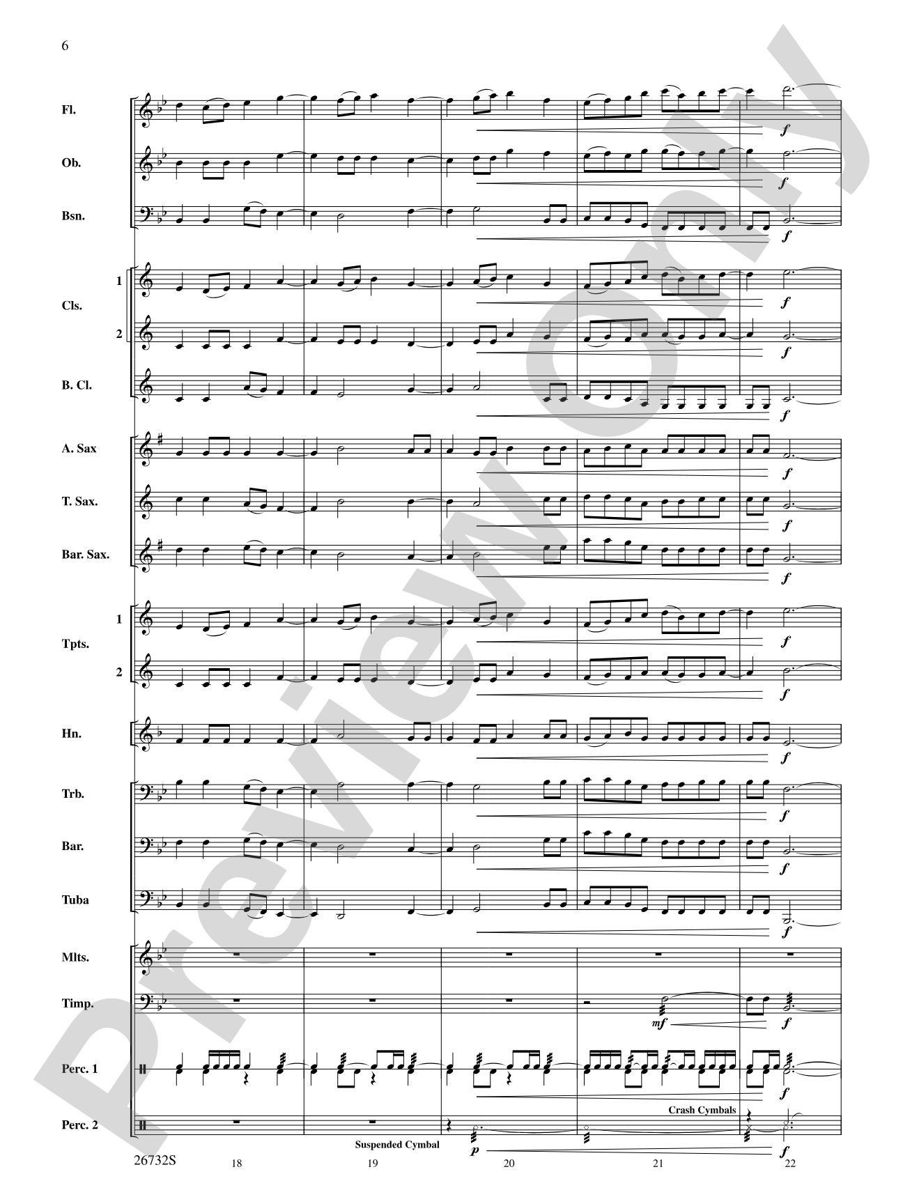 Four Waves: Concert Band Conductor Score & Parts