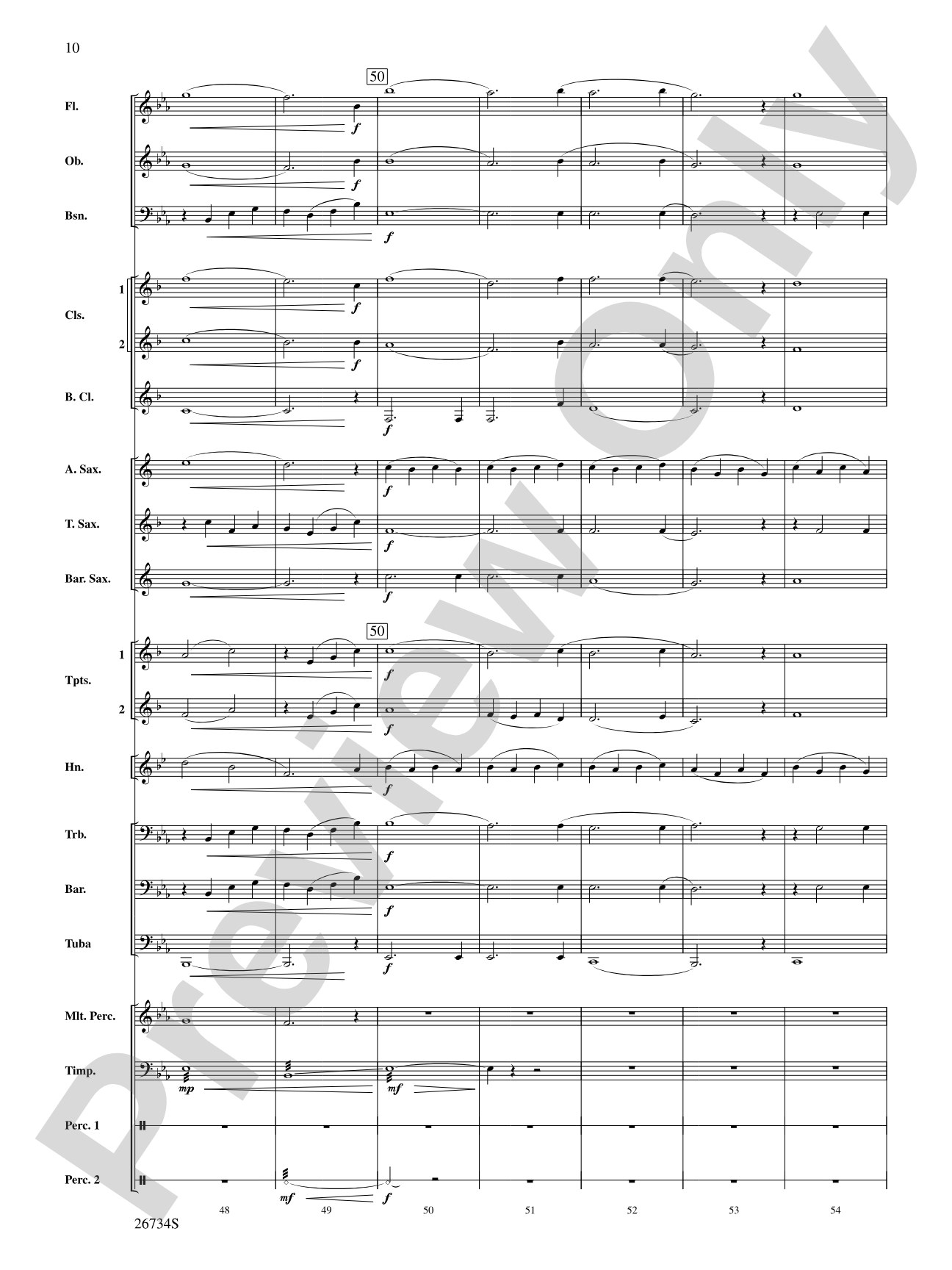 Lady in the Water: Concert Band Conductor Score & Parts
