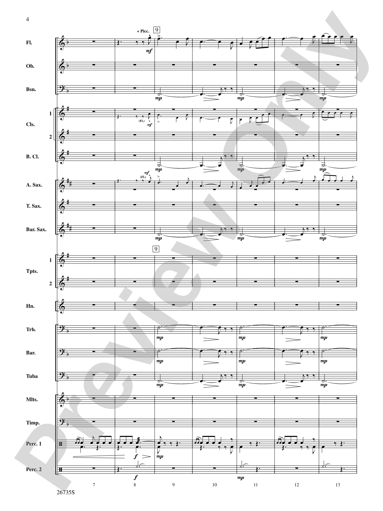 Patton: Concert Band Conductor Score & Parts