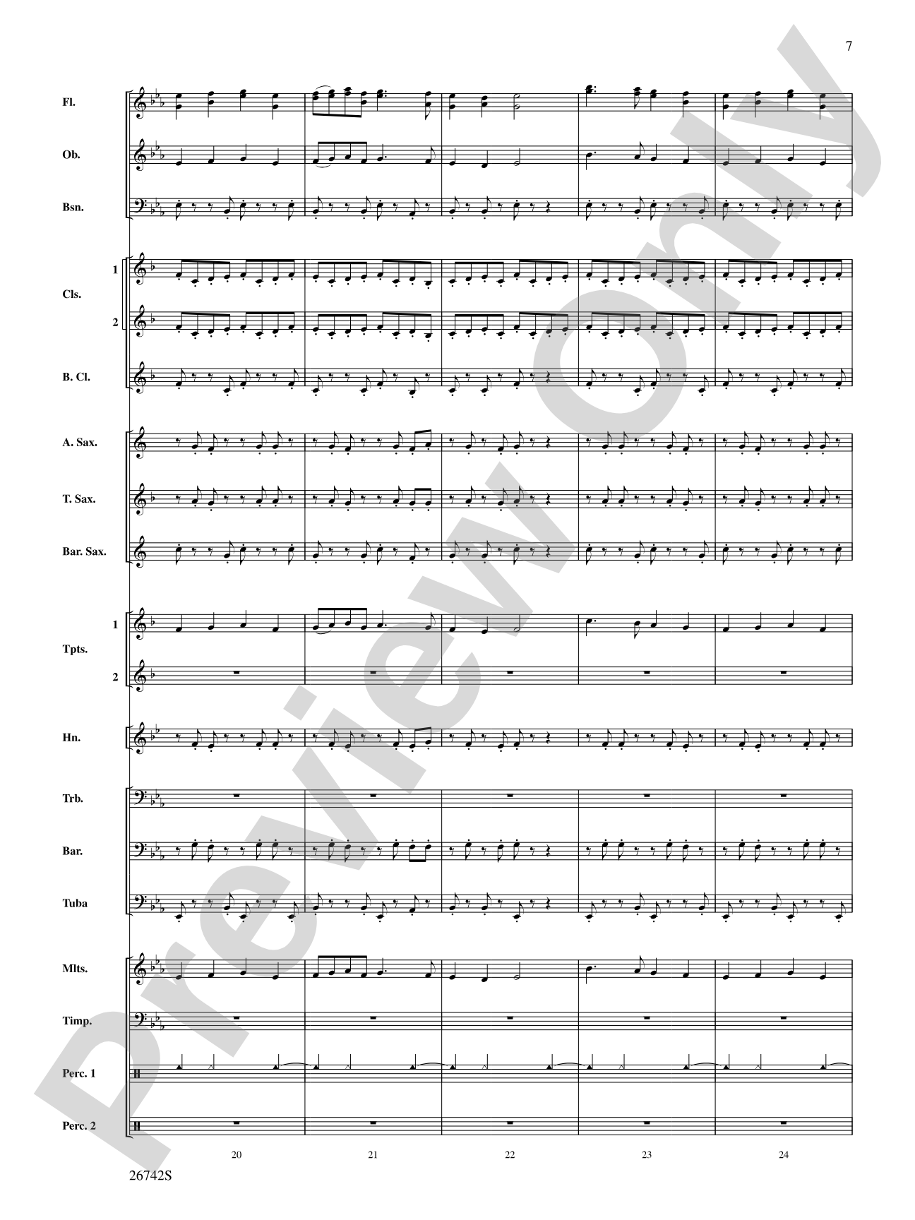 A Christmas Festival: Concert Band Conductor Score & Parts