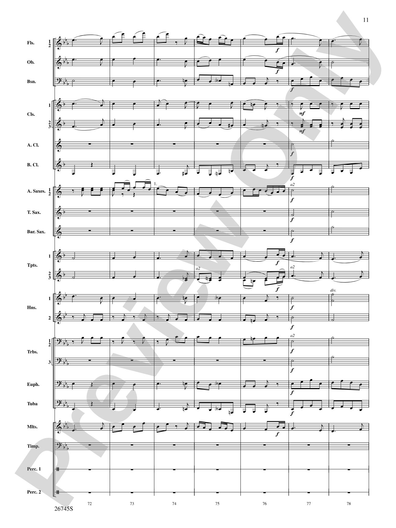 Heroic Variations: Concert Band Conductor Score & Parts