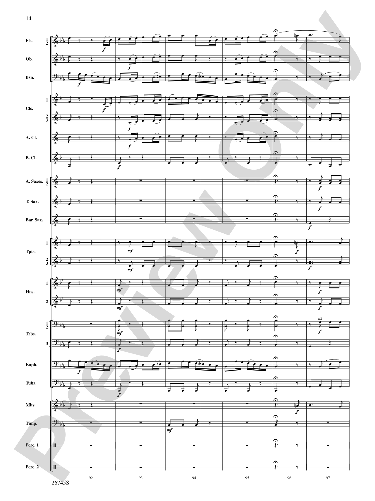 Heroic Variations: Concert Band Conductor Score & Parts