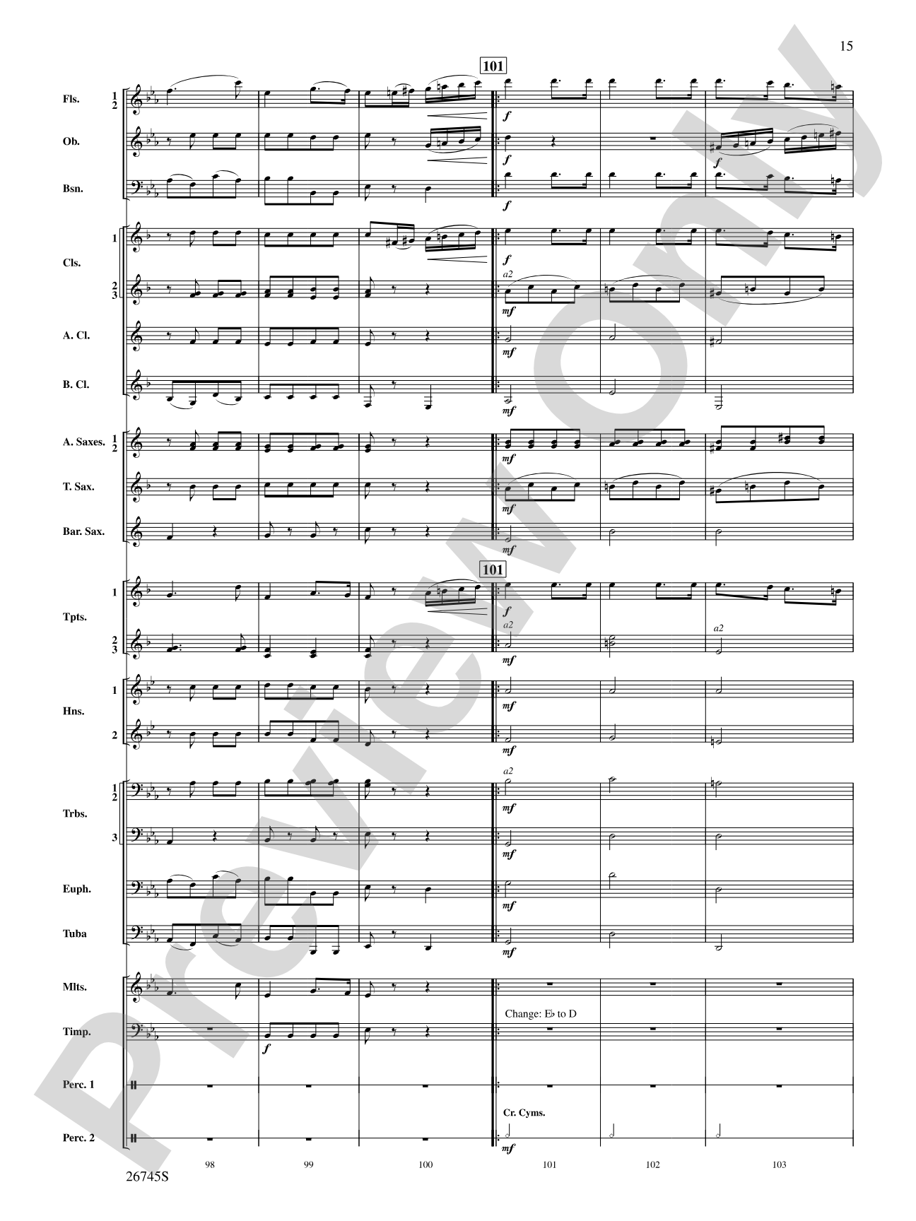 Heroic Variations: Concert Band Conductor Score & Parts