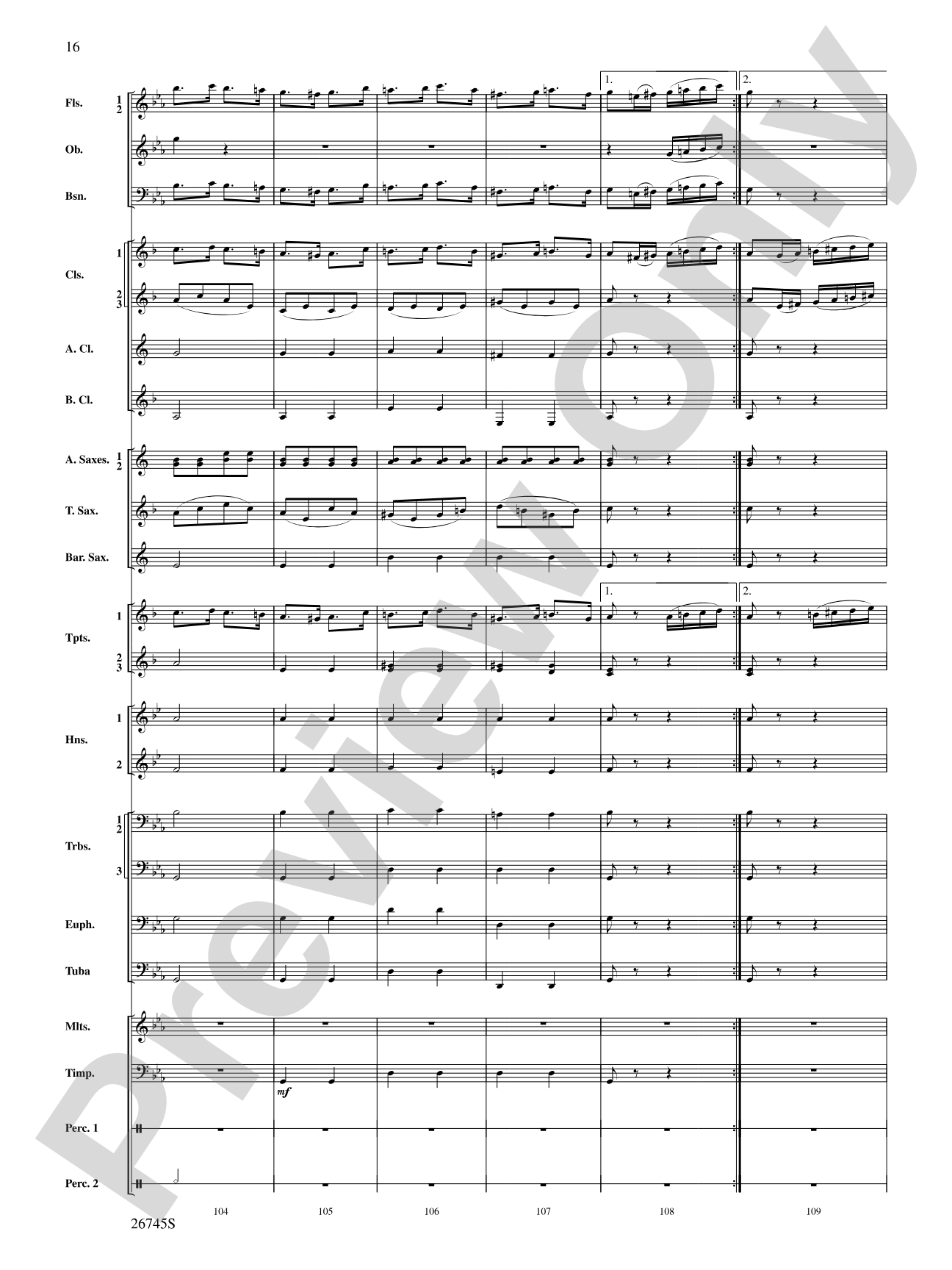 Heroic Variations: Concert Band Conductor Score & Parts