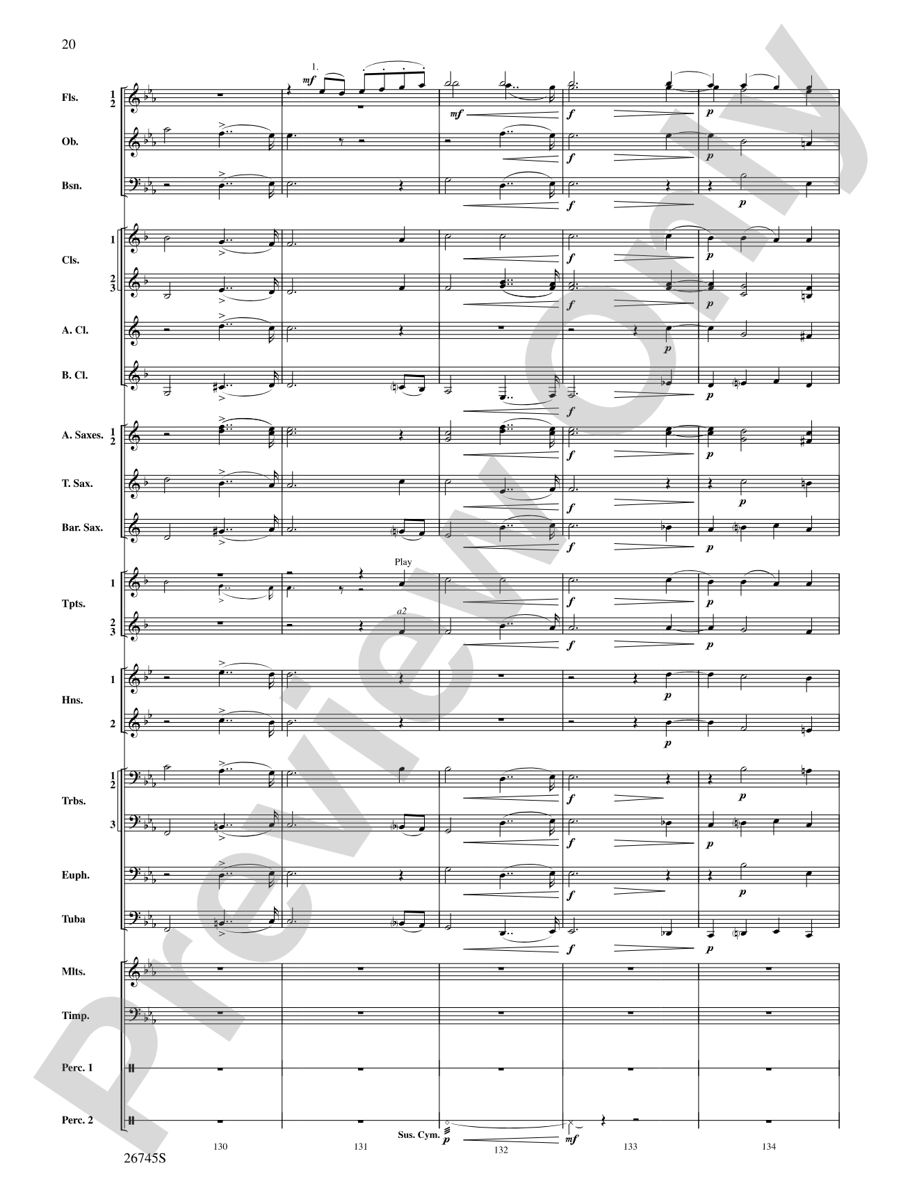 Heroic Variations: Concert Band Conductor Score & Parts