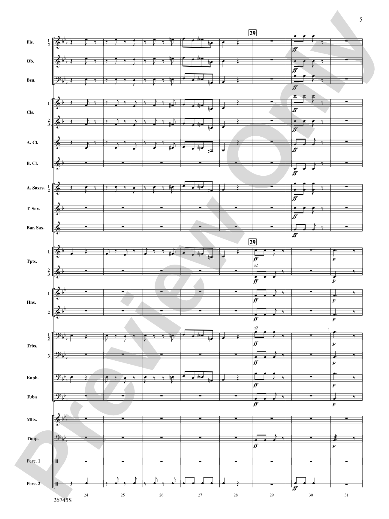 Heroic Variations: Concert Band Conductor Score & Parts