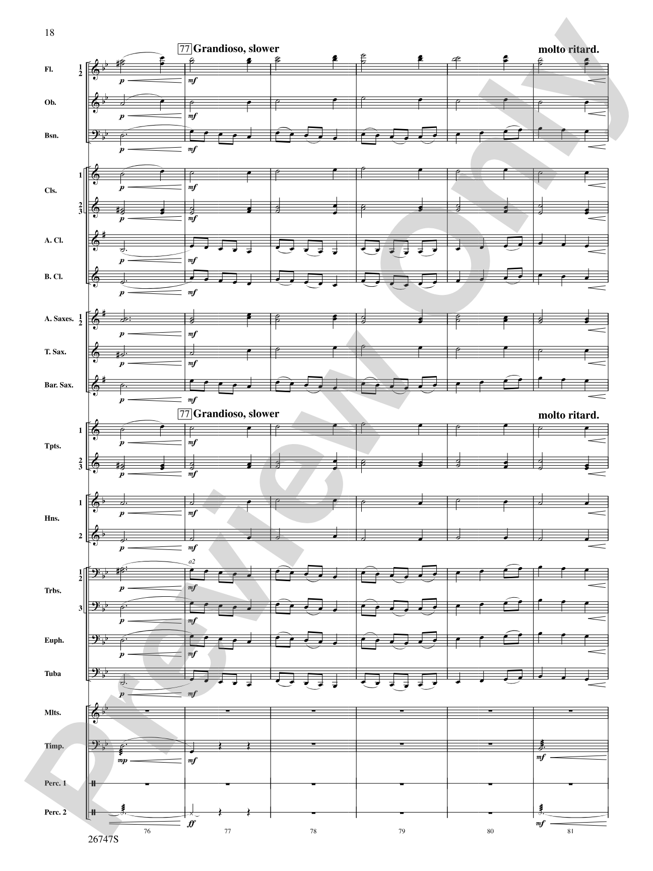 Fantasia on We Three Kings: Concert Band Conductor Score & Parts