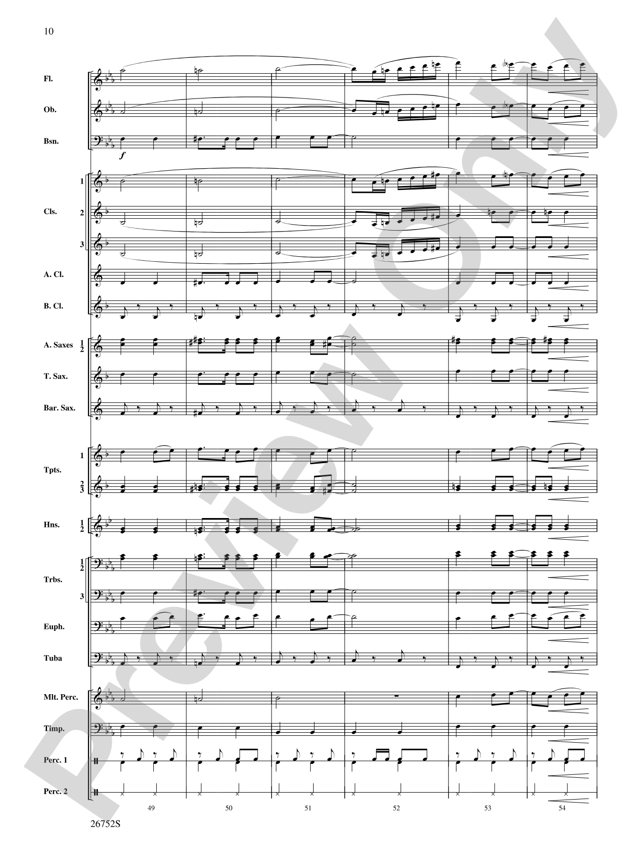 Flight of the Flutes (Showcasing the Flute Section): Concert Band Conductor Score & Parts