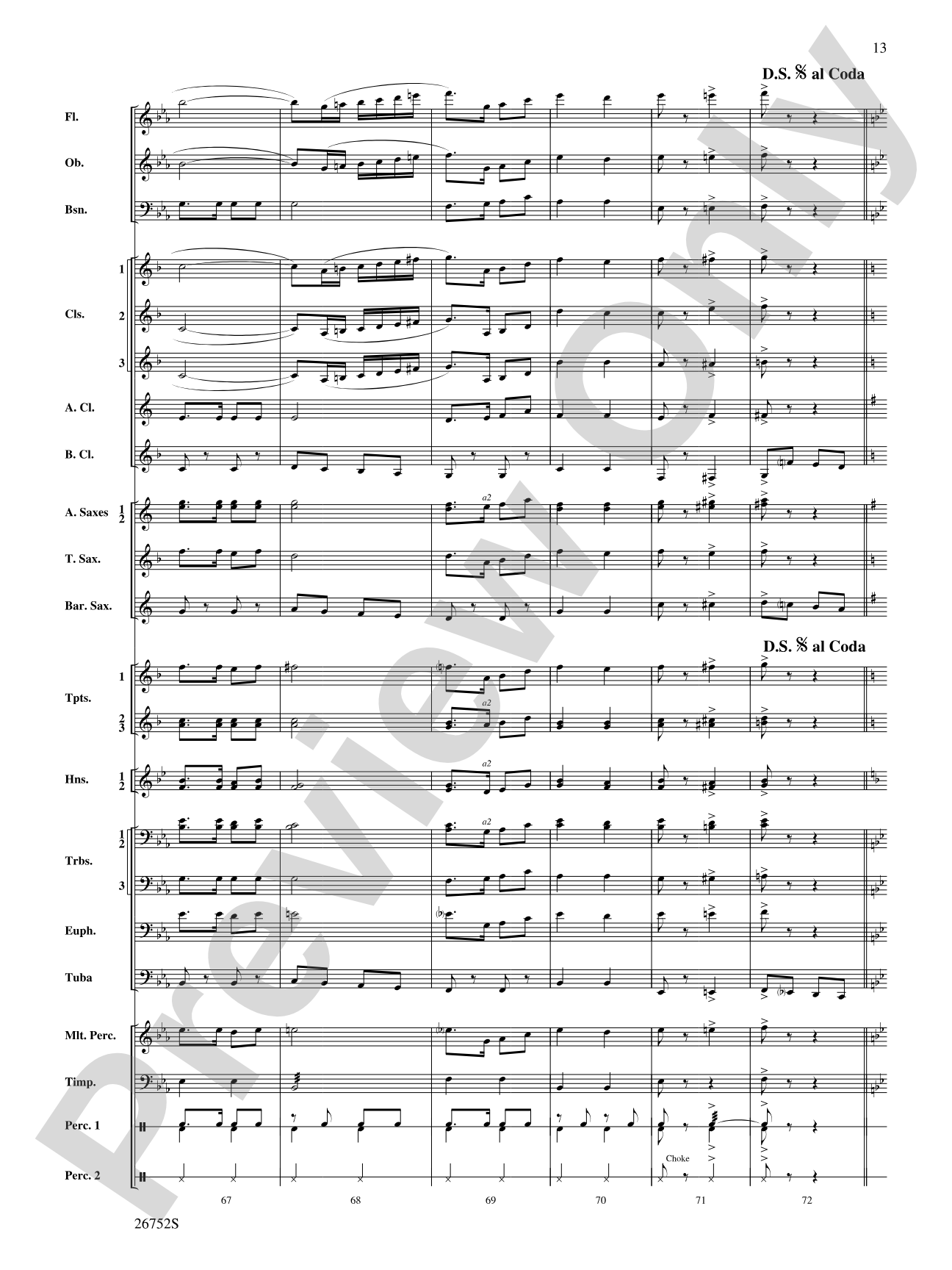 Flight of the Flutes (Showcasing the Flute Section): Concert Band Conductor Score & Parts