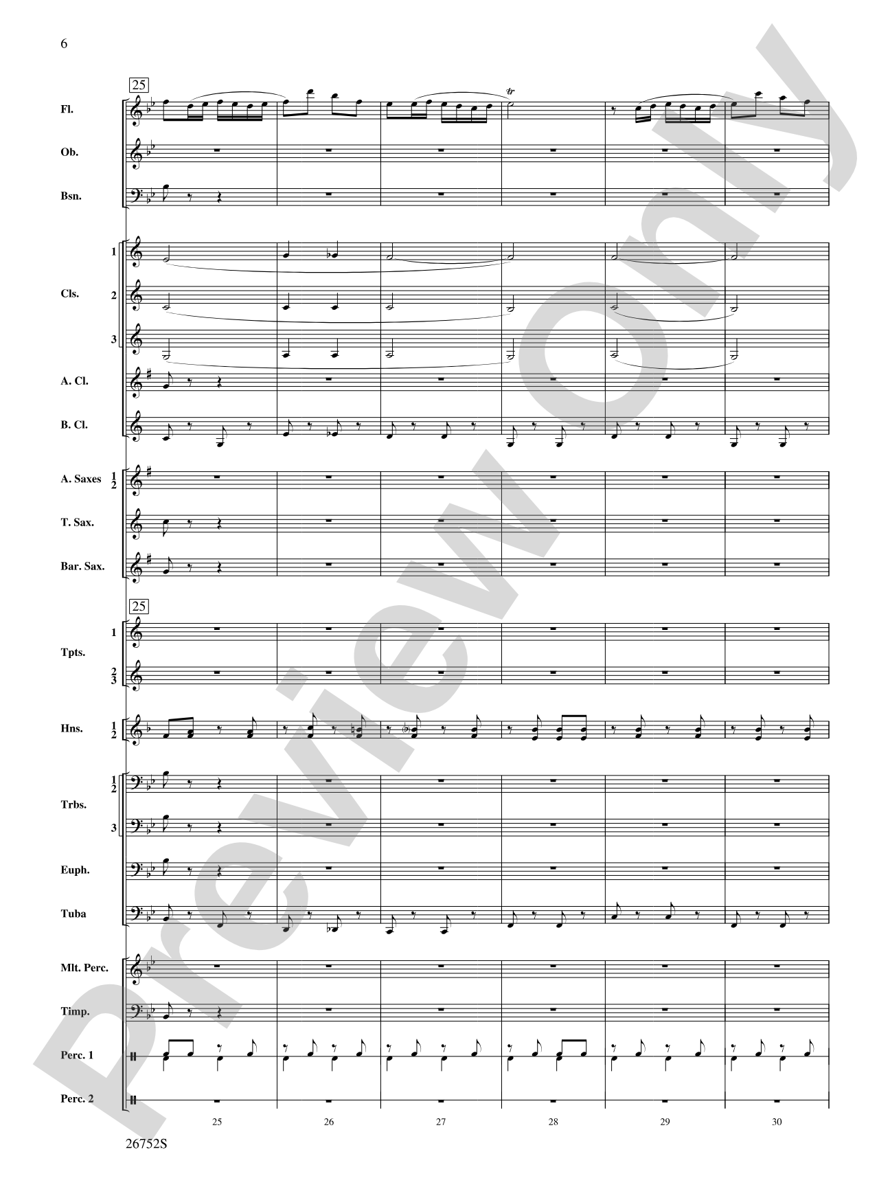 Flight of the Flutes (Showcasing the Flute Section): Concert Band Conductor Score & Parts