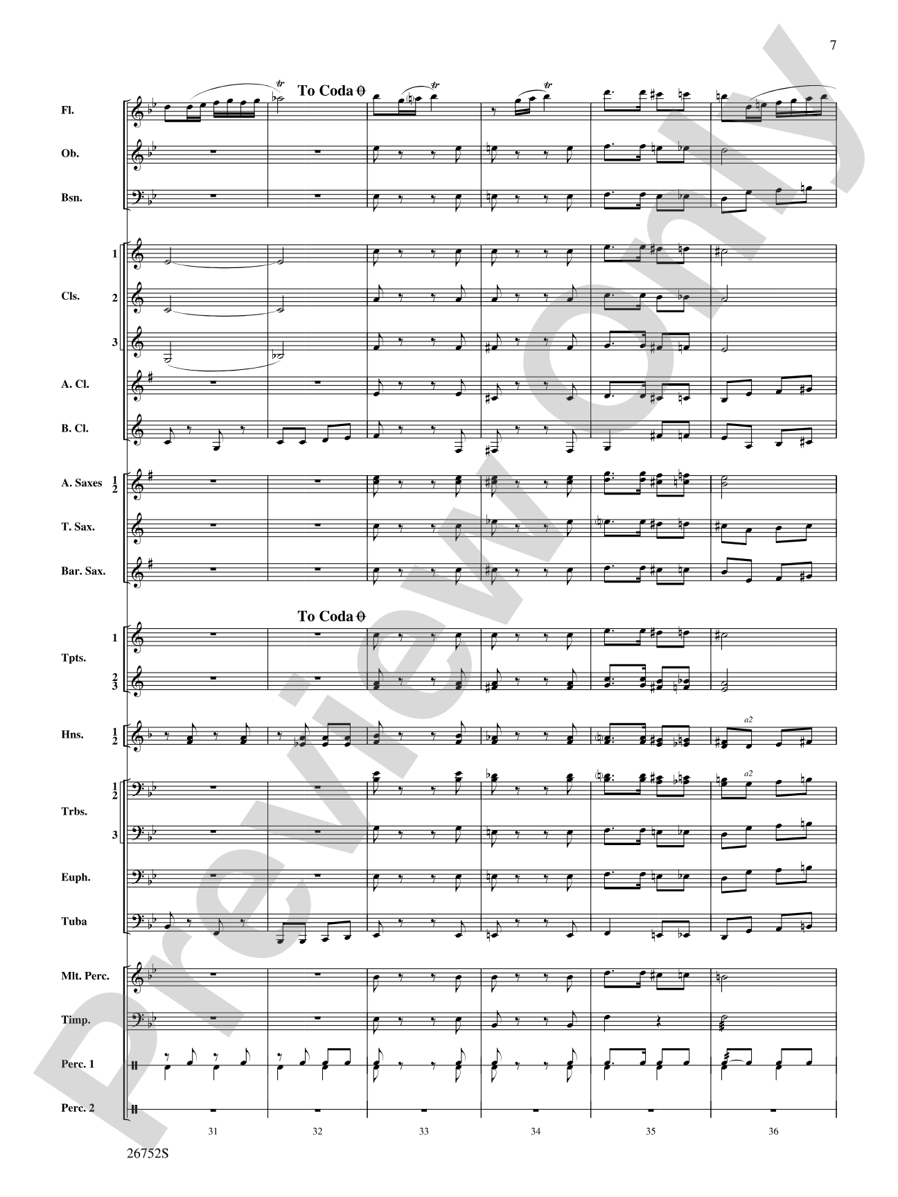 Flight of the Flutes (Showcasing the Flute Section): Concert Band Conductor Score & Parts
