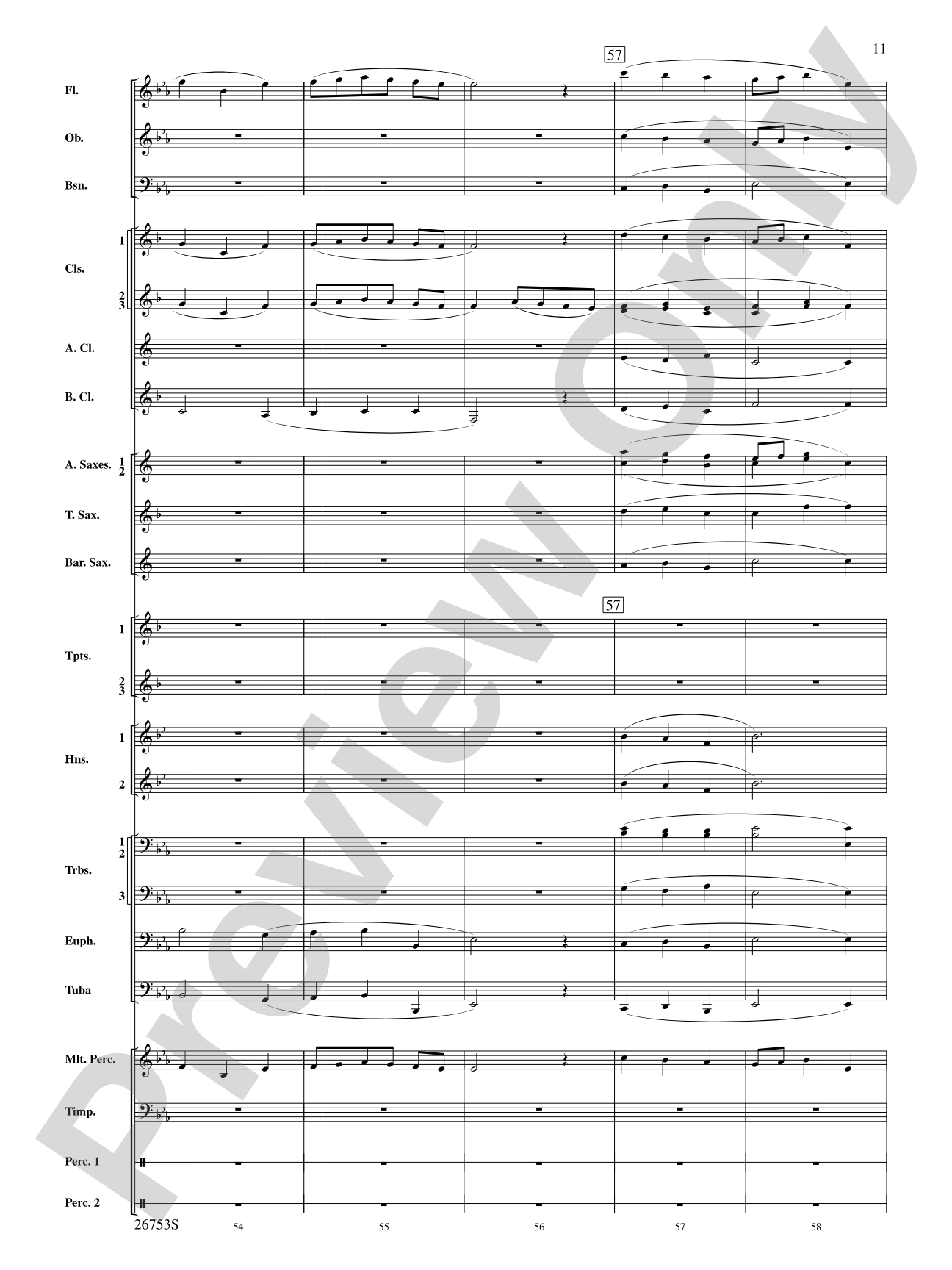 Trumpet March and Ayre: Concert Band Conductor Score & Parts