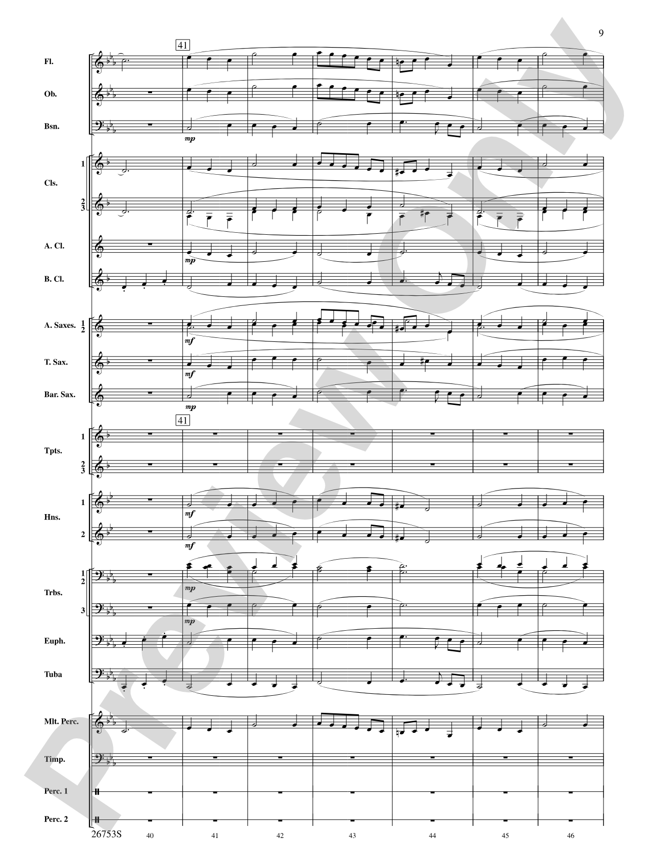 Trumpet March and Ayre: Concert Band Conductor Score & Parts