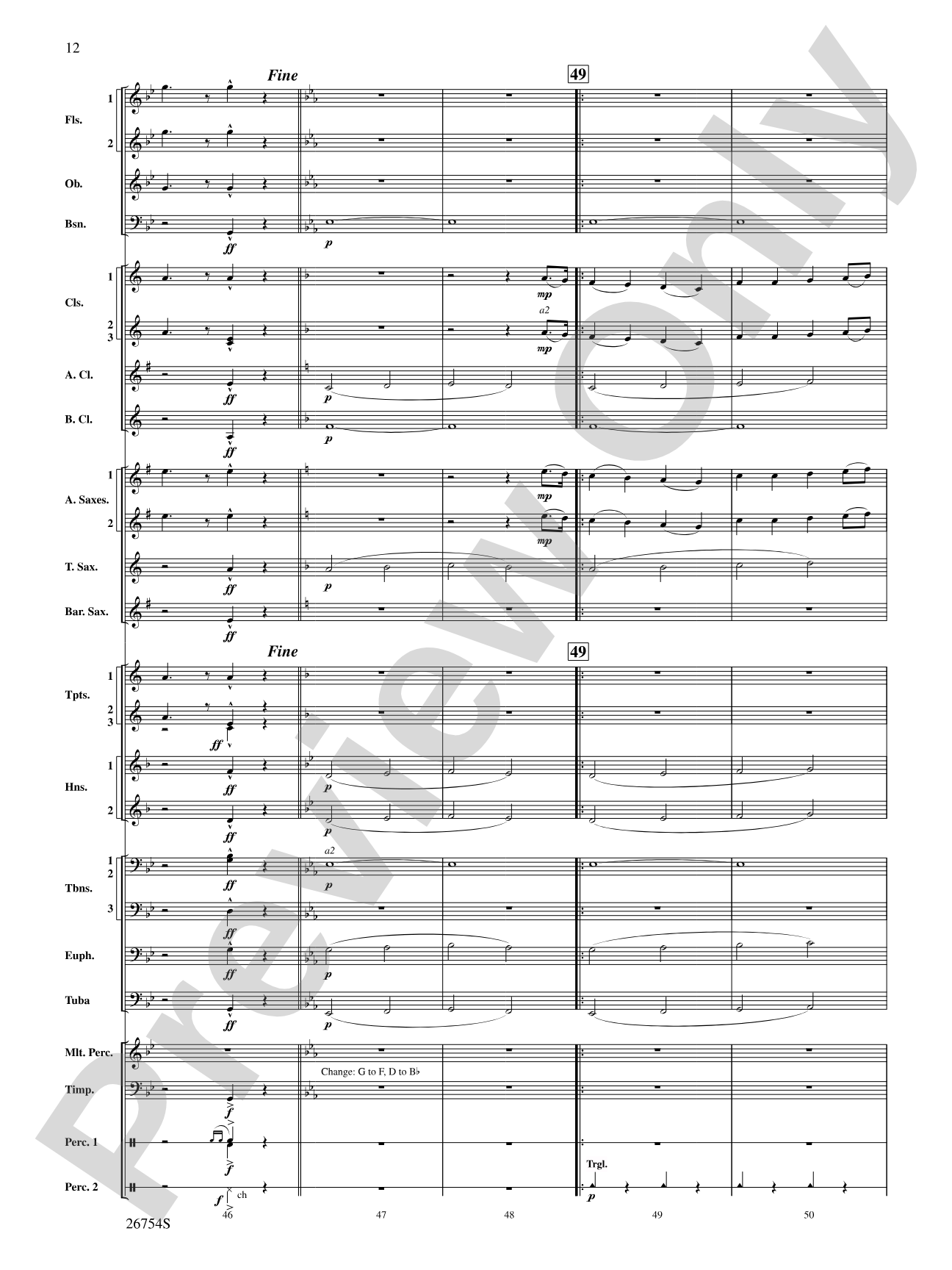 The Golden Vanity: Concert Band Conductor Score & Parts