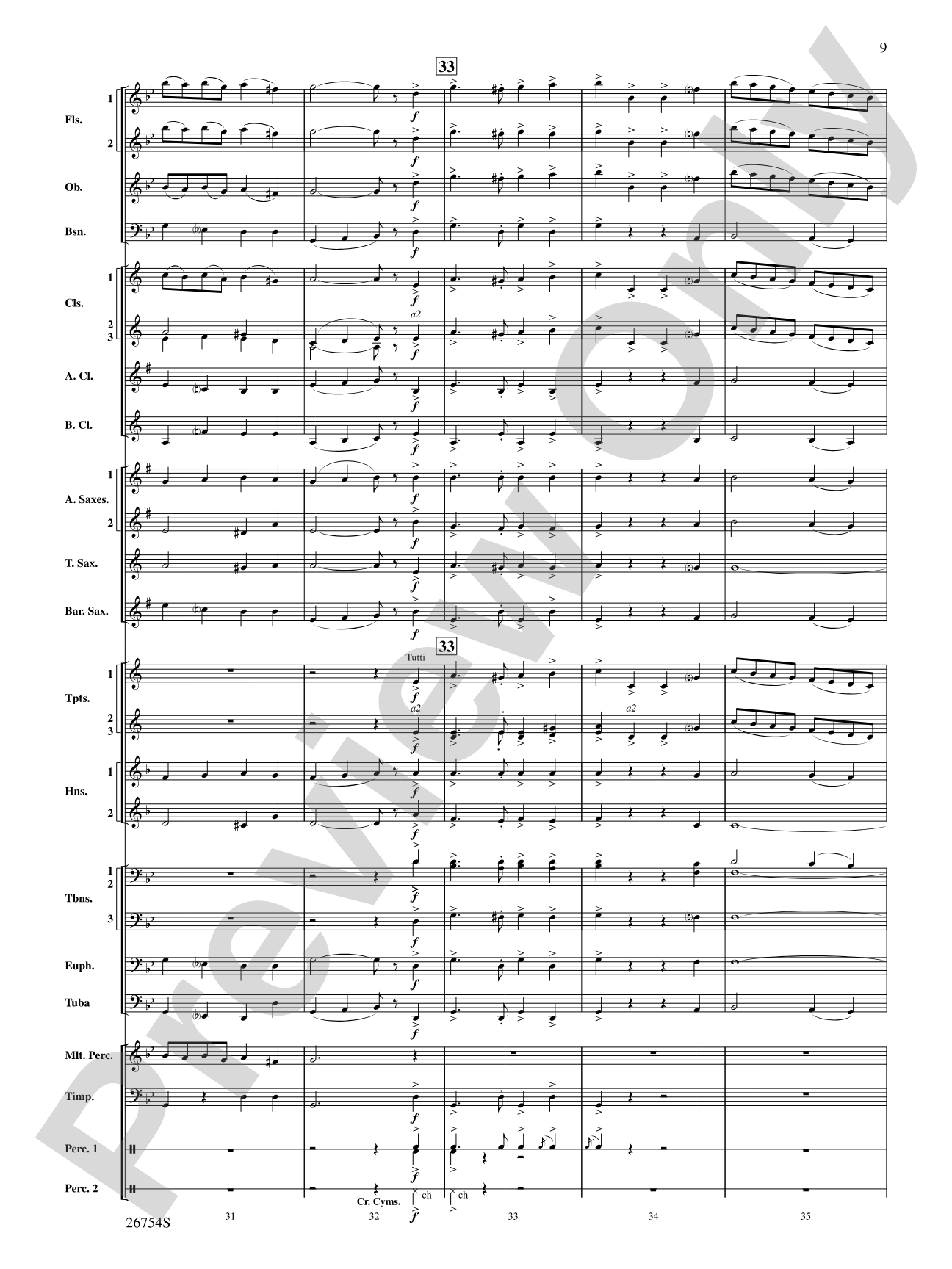 The Golden Vanity: Concert Band Conductor Score & Parts