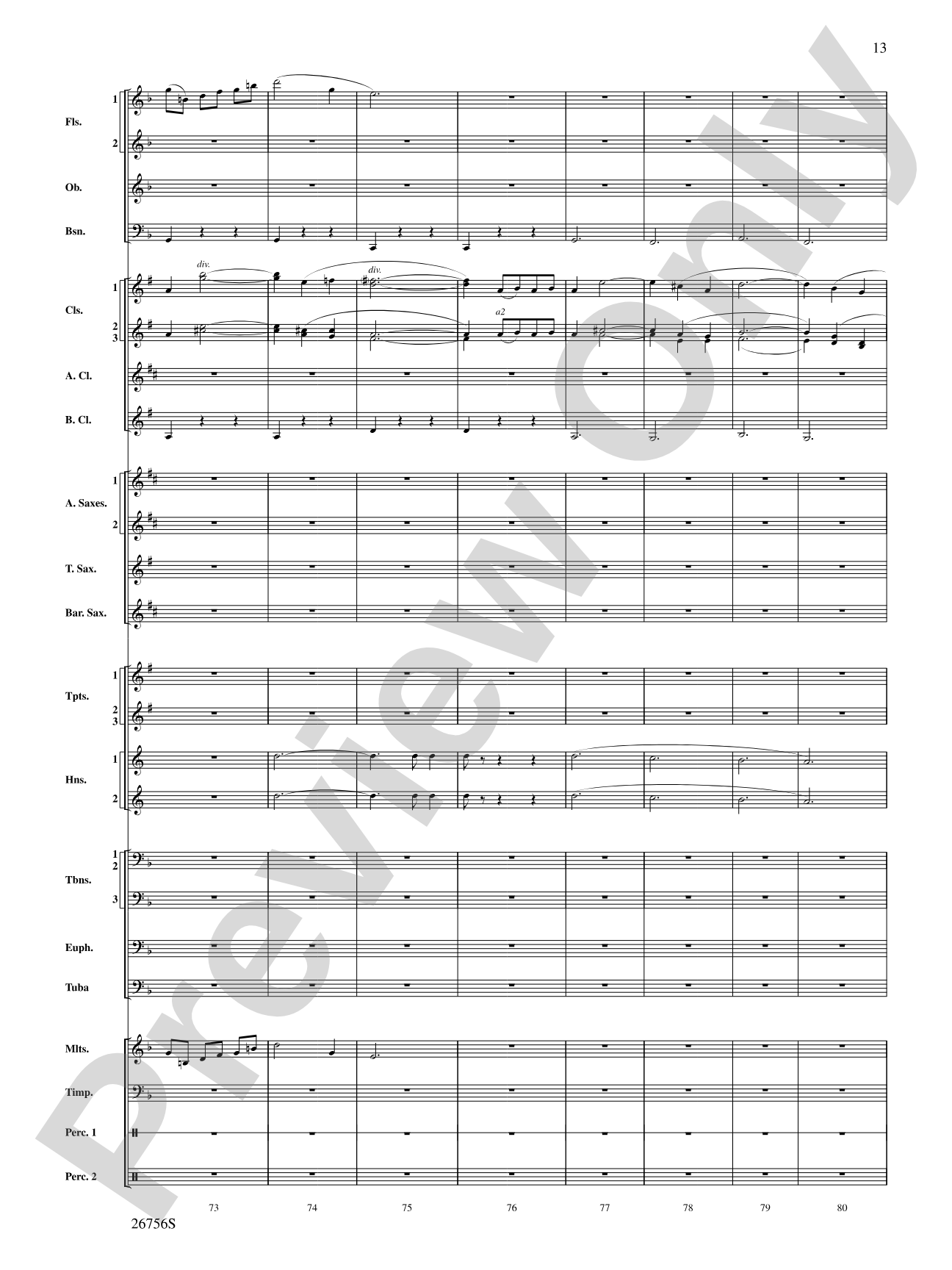 Mineola Waltz: Concert Band Conductor Score & Parts