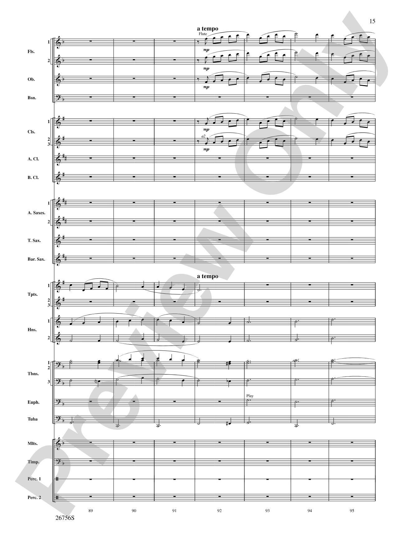 Mineola Waltz: Concert Band Conductor Score & Parts