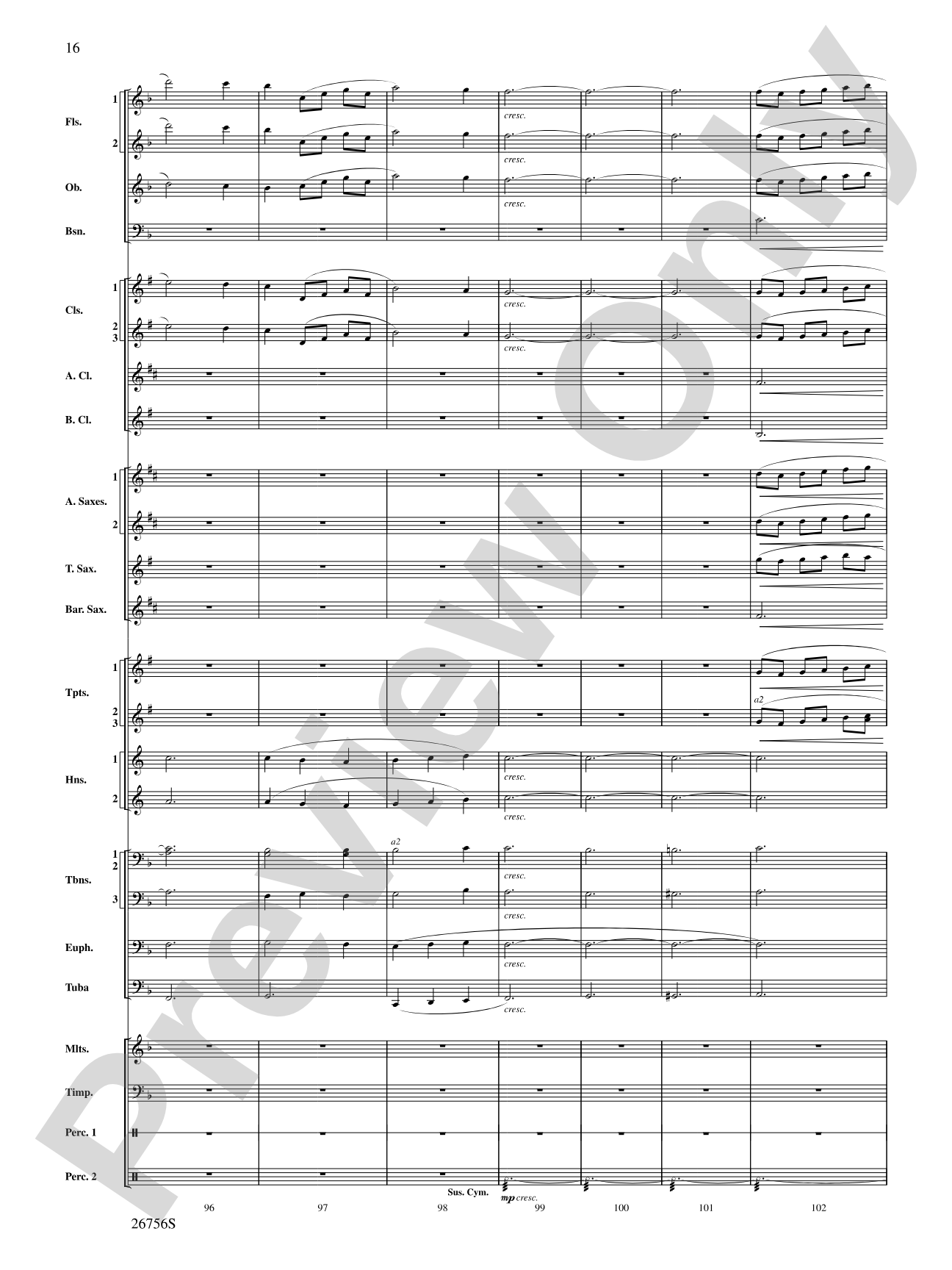 Mineola Waltz: Concert Band Conductor Score & Parts