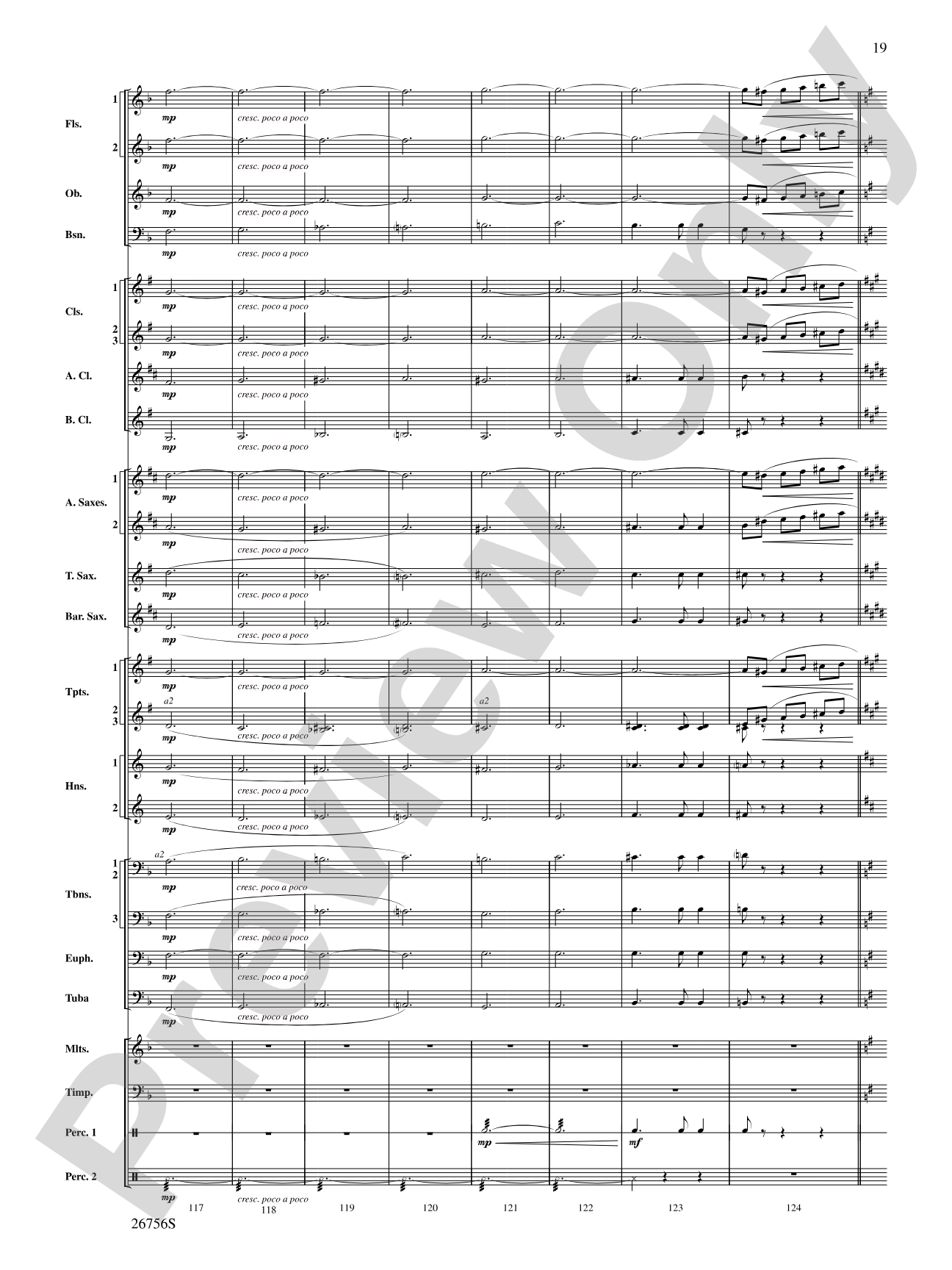 Mineola Waltz: Concert Band Conductor Score & Parts