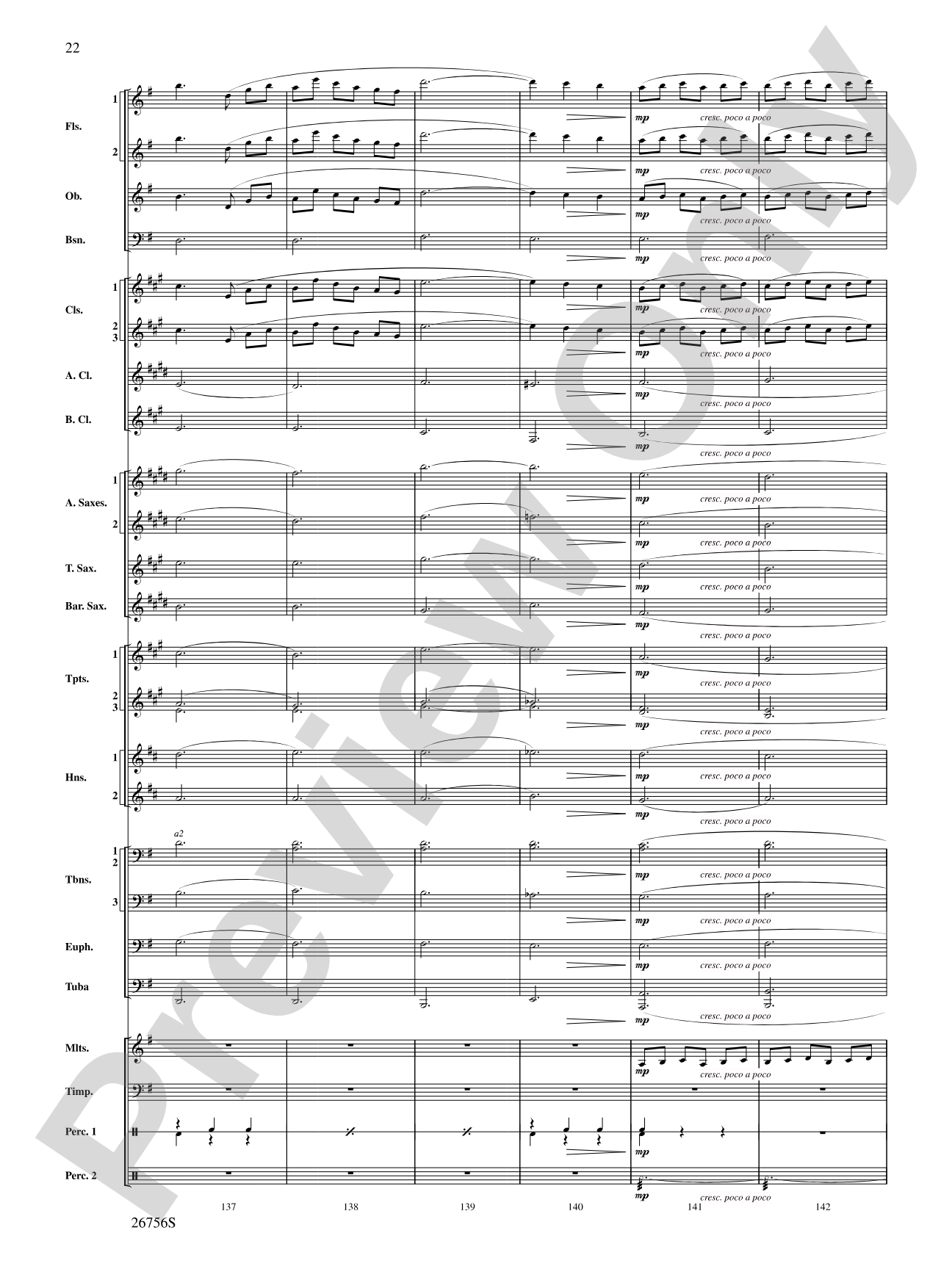 Mineola Waltz: Concert Band Conductor Score & Parts