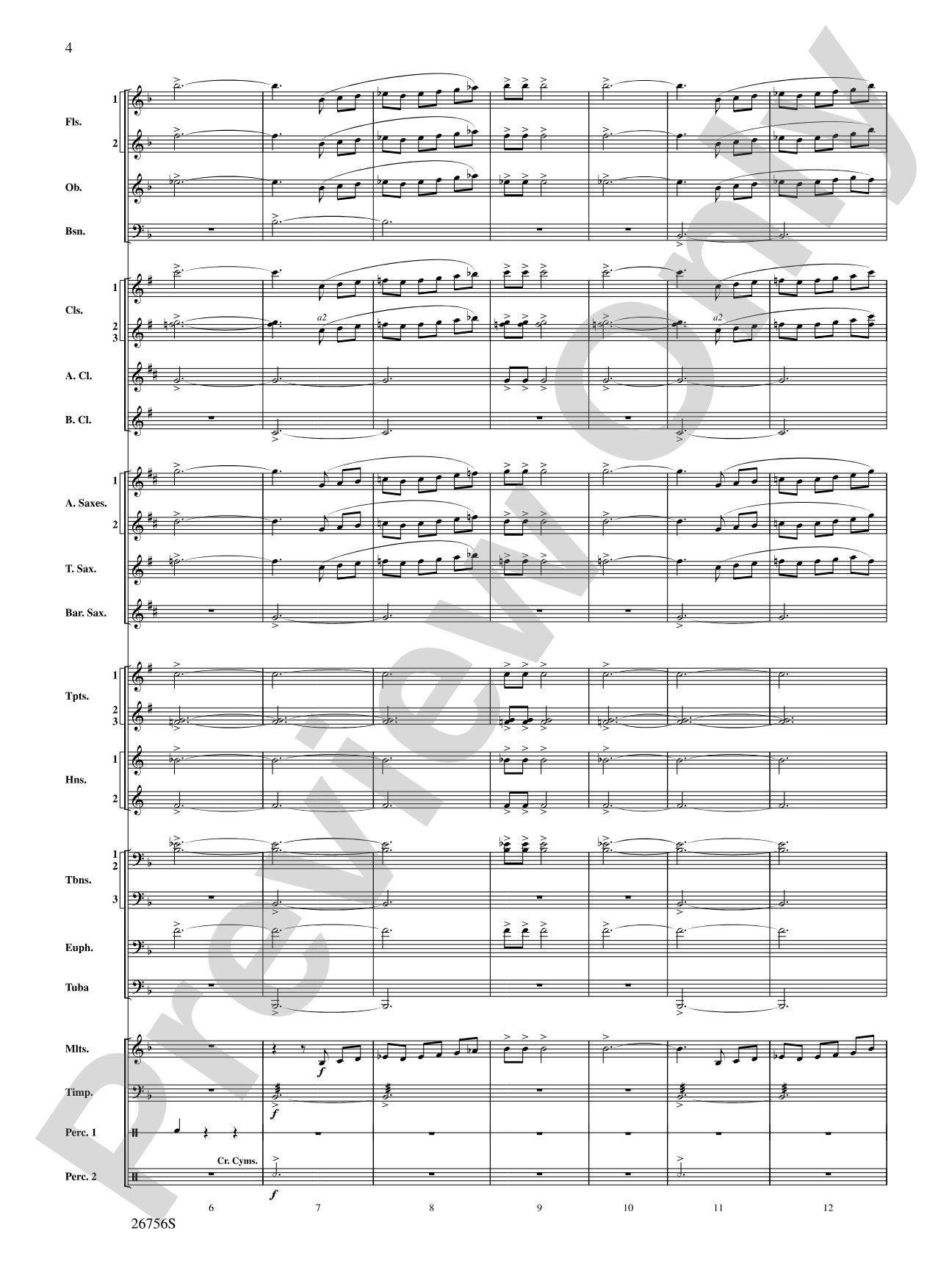 Mineola Waltz: Concert Band Conductor Score & Parts