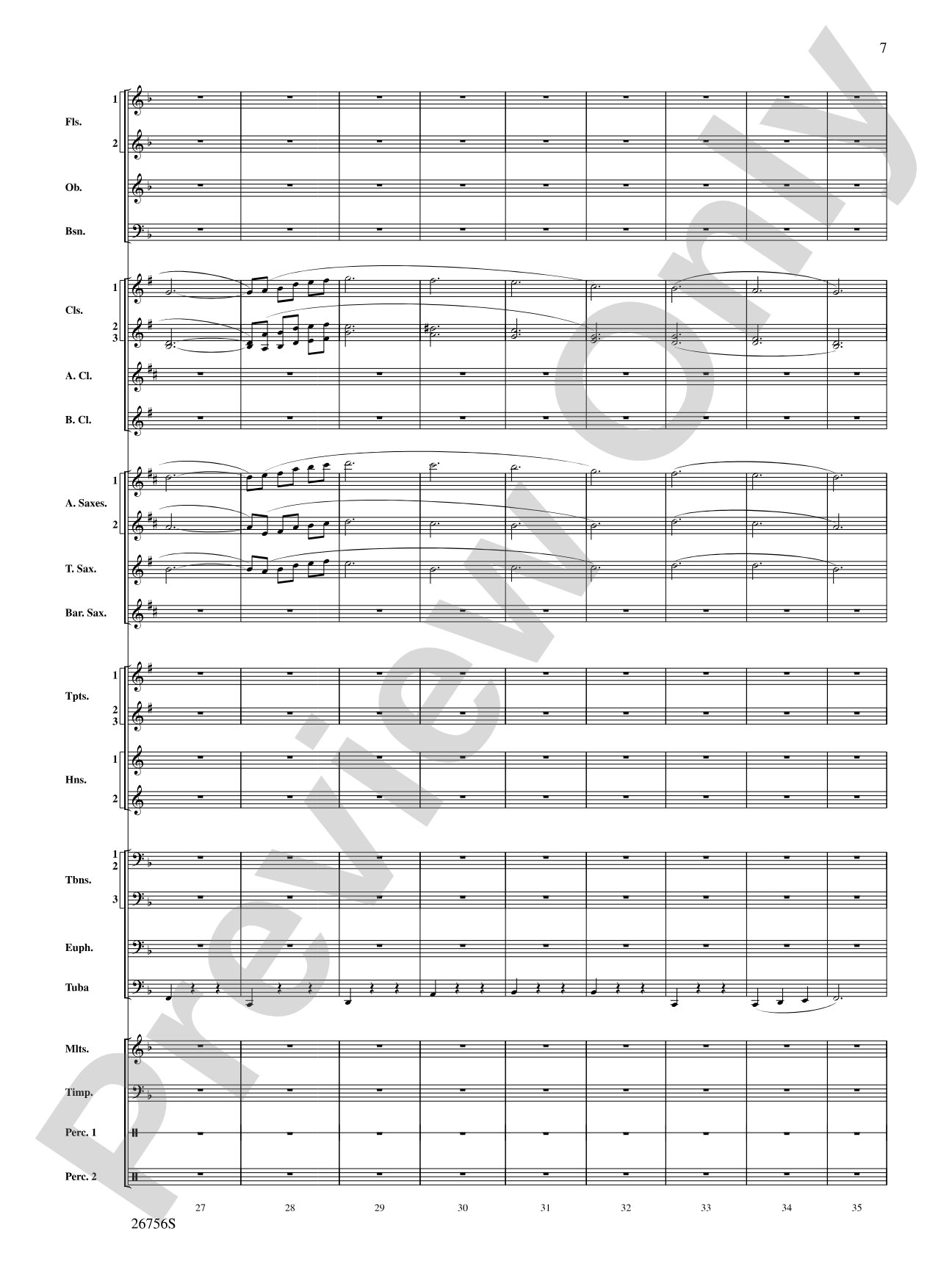 Mineola Waltz: Concert Band Conductor Score & Parts