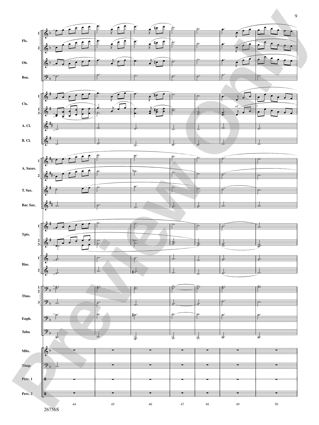 Mineola Waltz: Concert Band Conductor Score & Parts