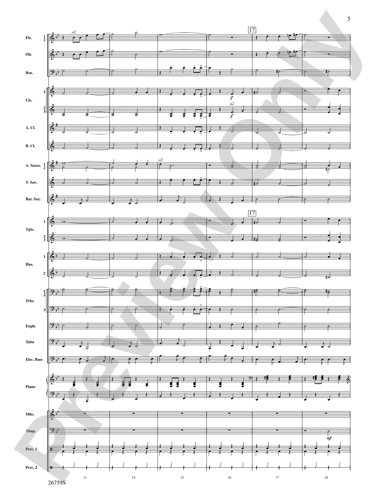 You're the One That I Want: Concert Band Conductor Score & Parts