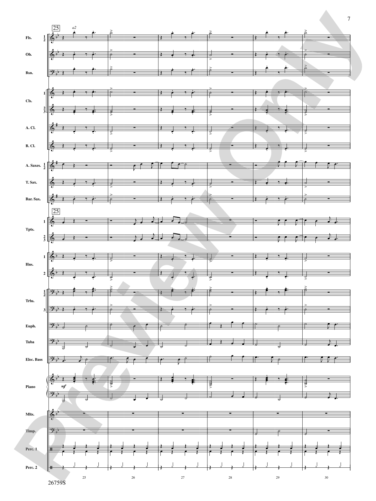 You're the One That I Want: Concert Band Conductor Score & Parts