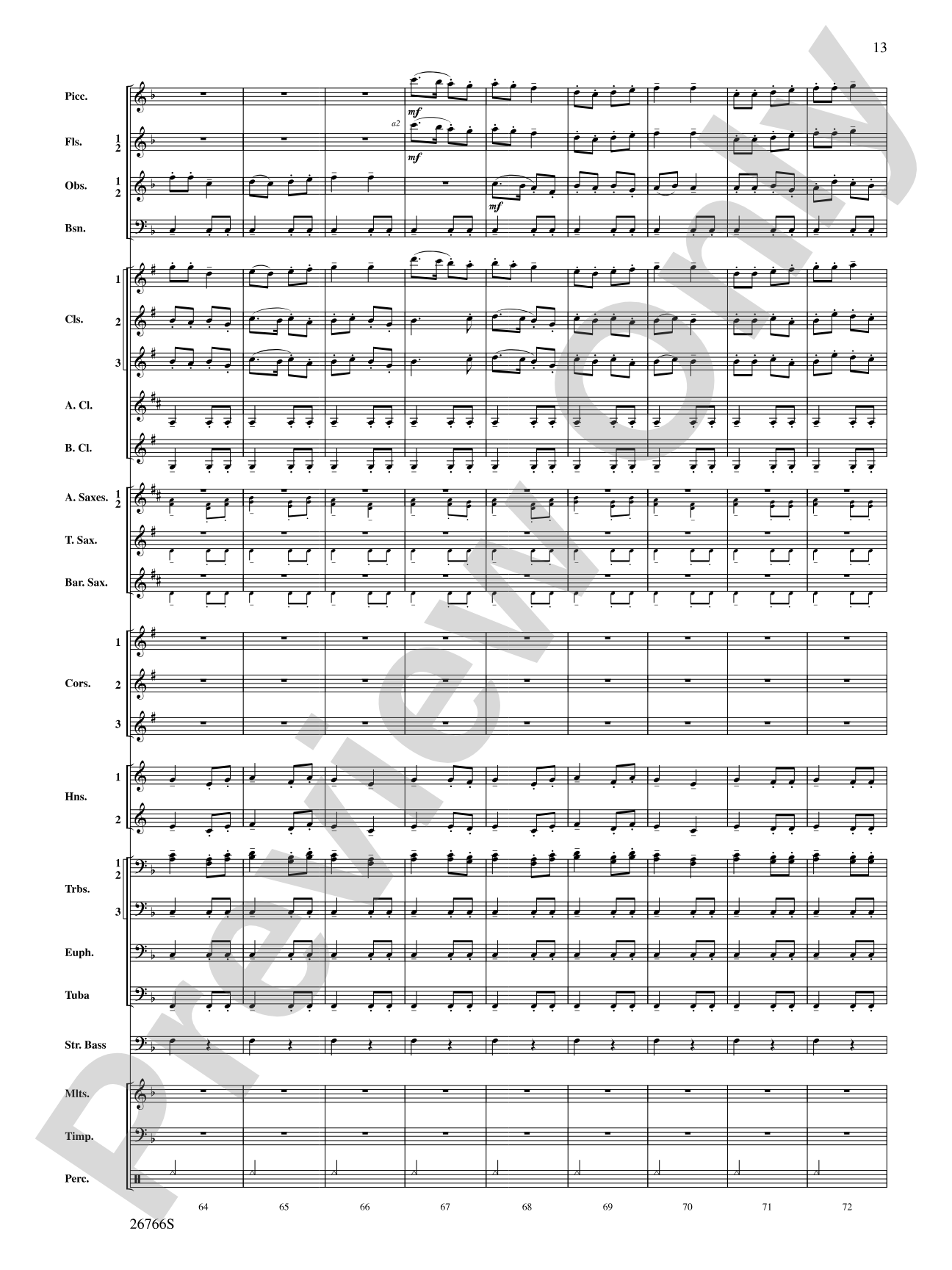 A Christmas Festival: Concert Band Conductor Score & Parts