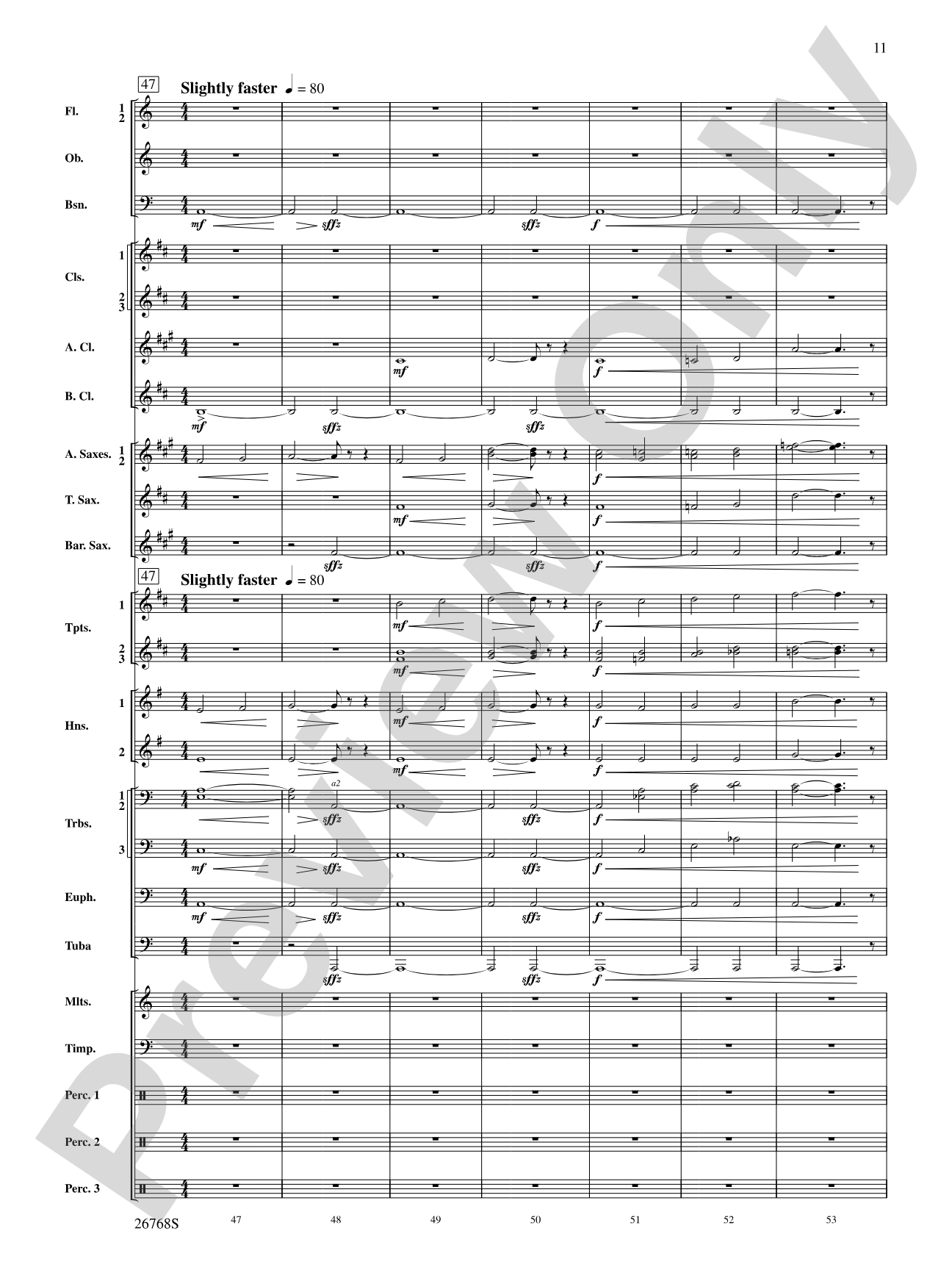 The Story of Mumble Happy Feet: Concert Band Conductor Score & Parts