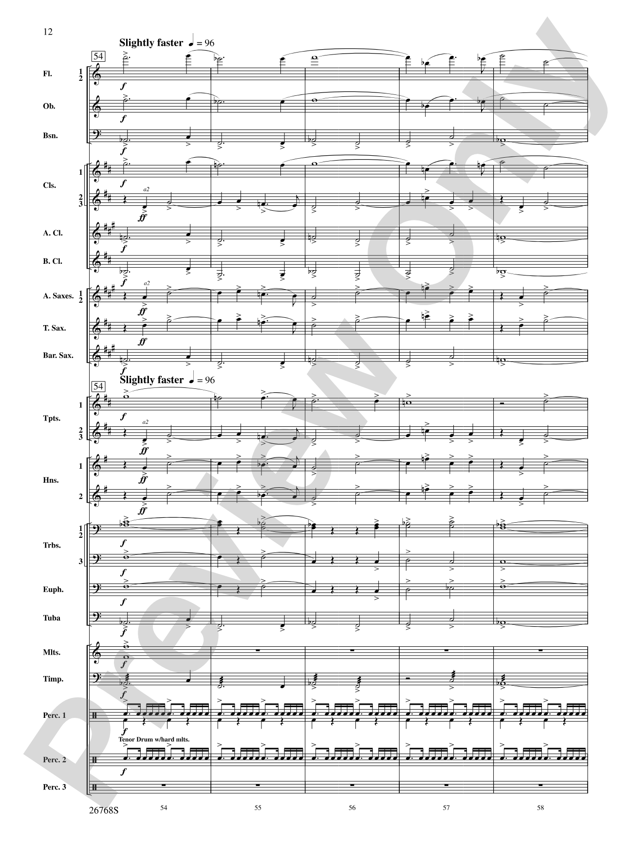 The Story of Mumble Happy Feet: Concert Band Conductor Score & Parts