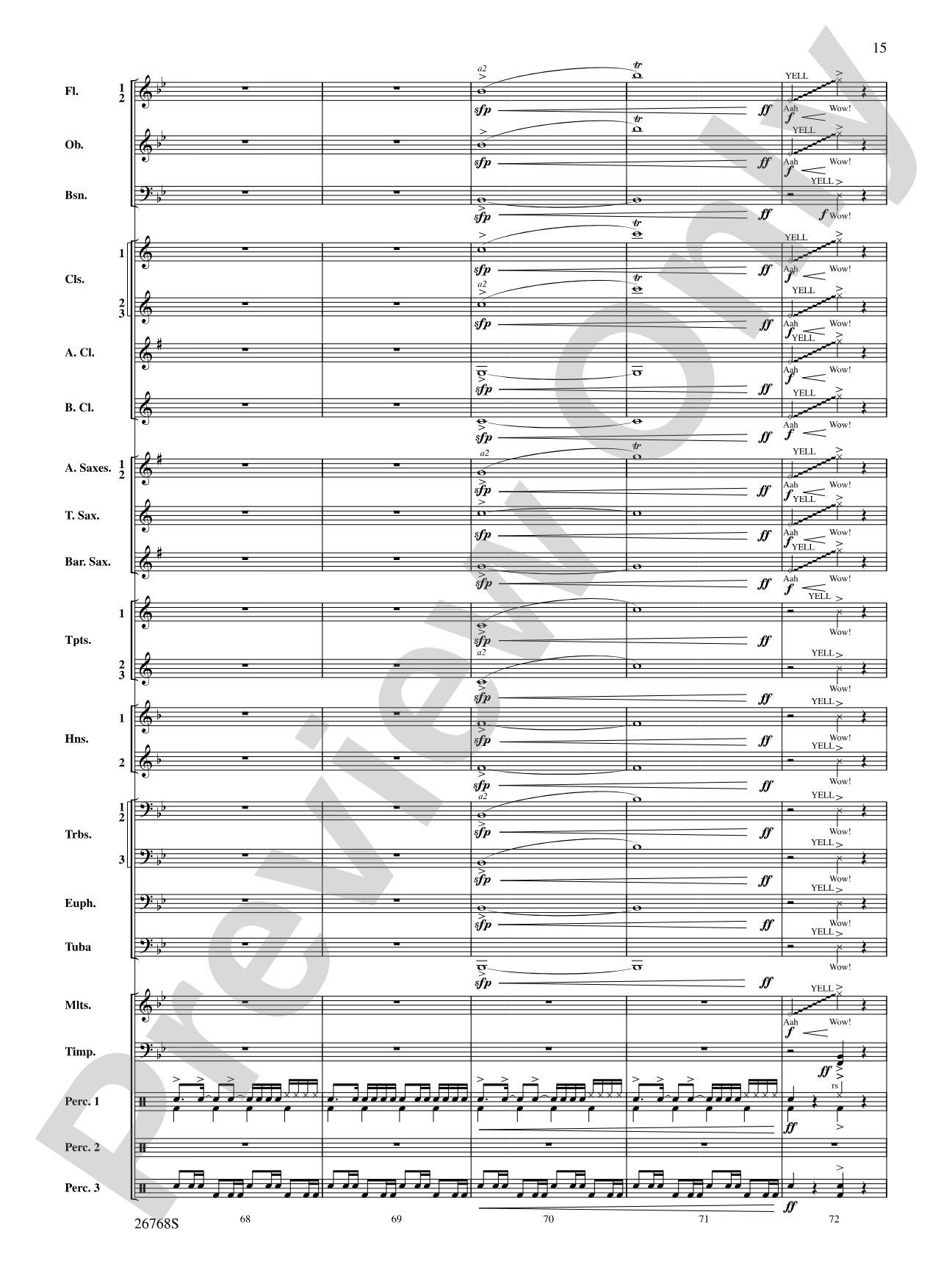 The Story of Mumble Happy Feet: Concert Band Conductor Score & Parts