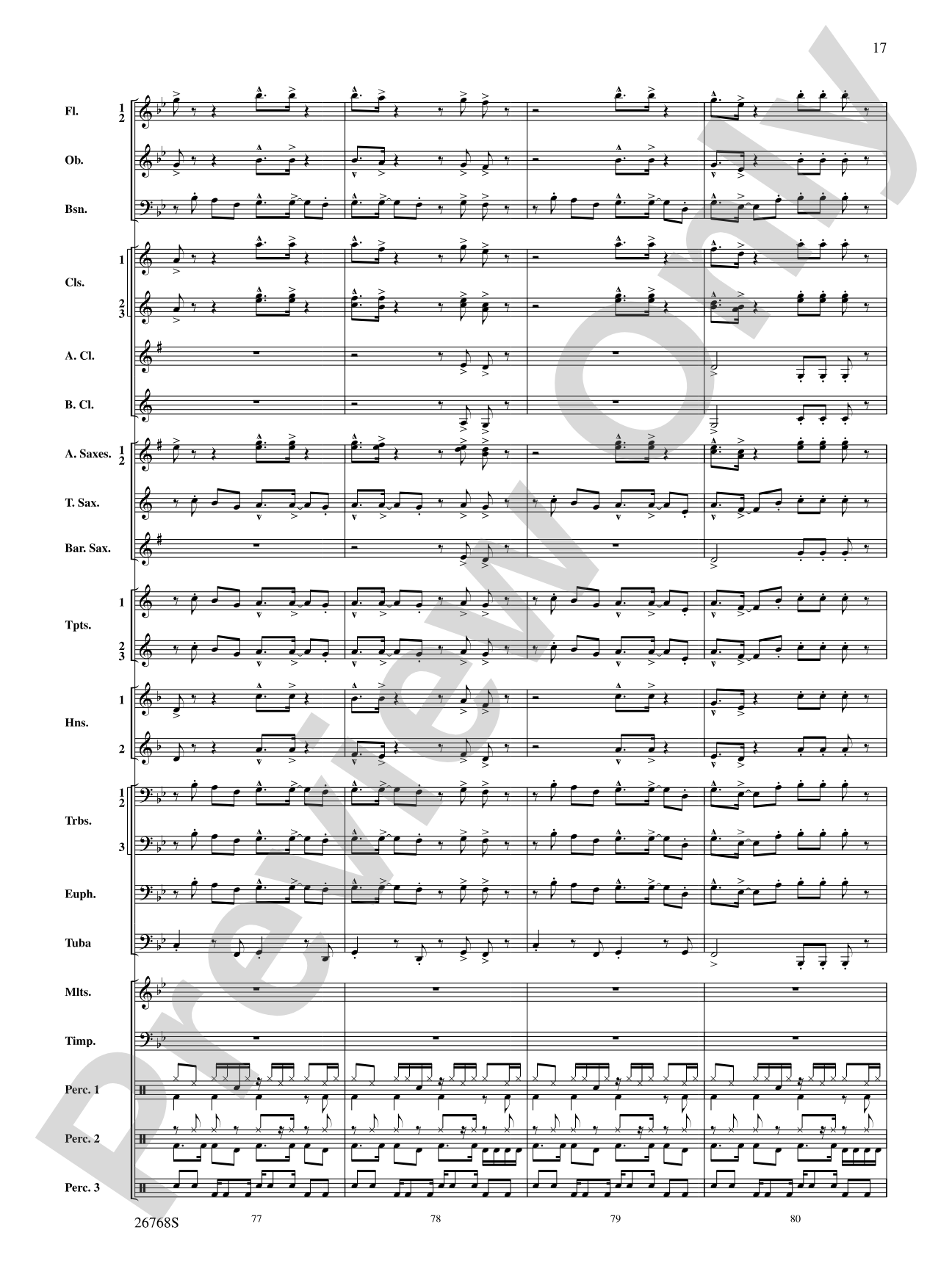 The Story of Mumble Happy Feet: Concert Band Conductor Score & Parts