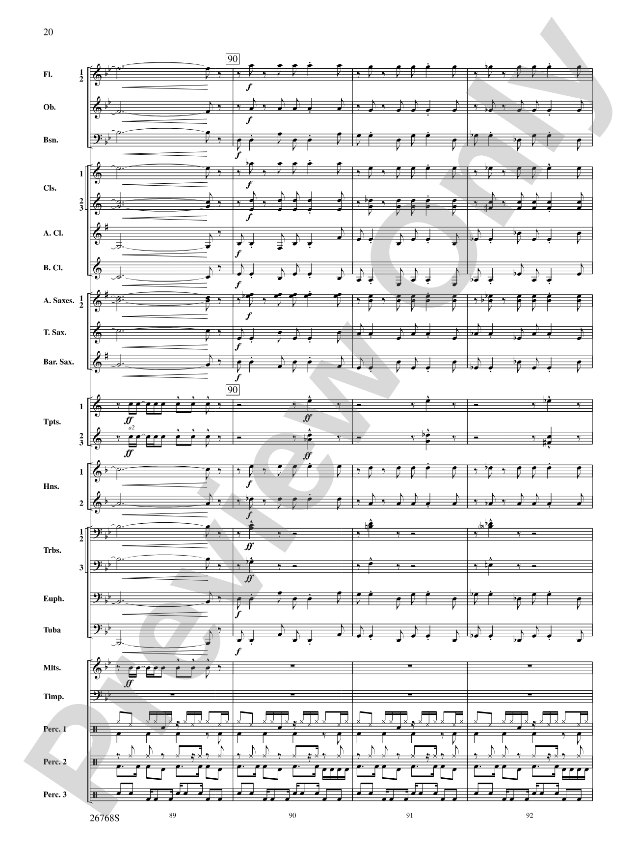 The Story of Mumble Happy Feet: Concert Band Conductor Score & Parts