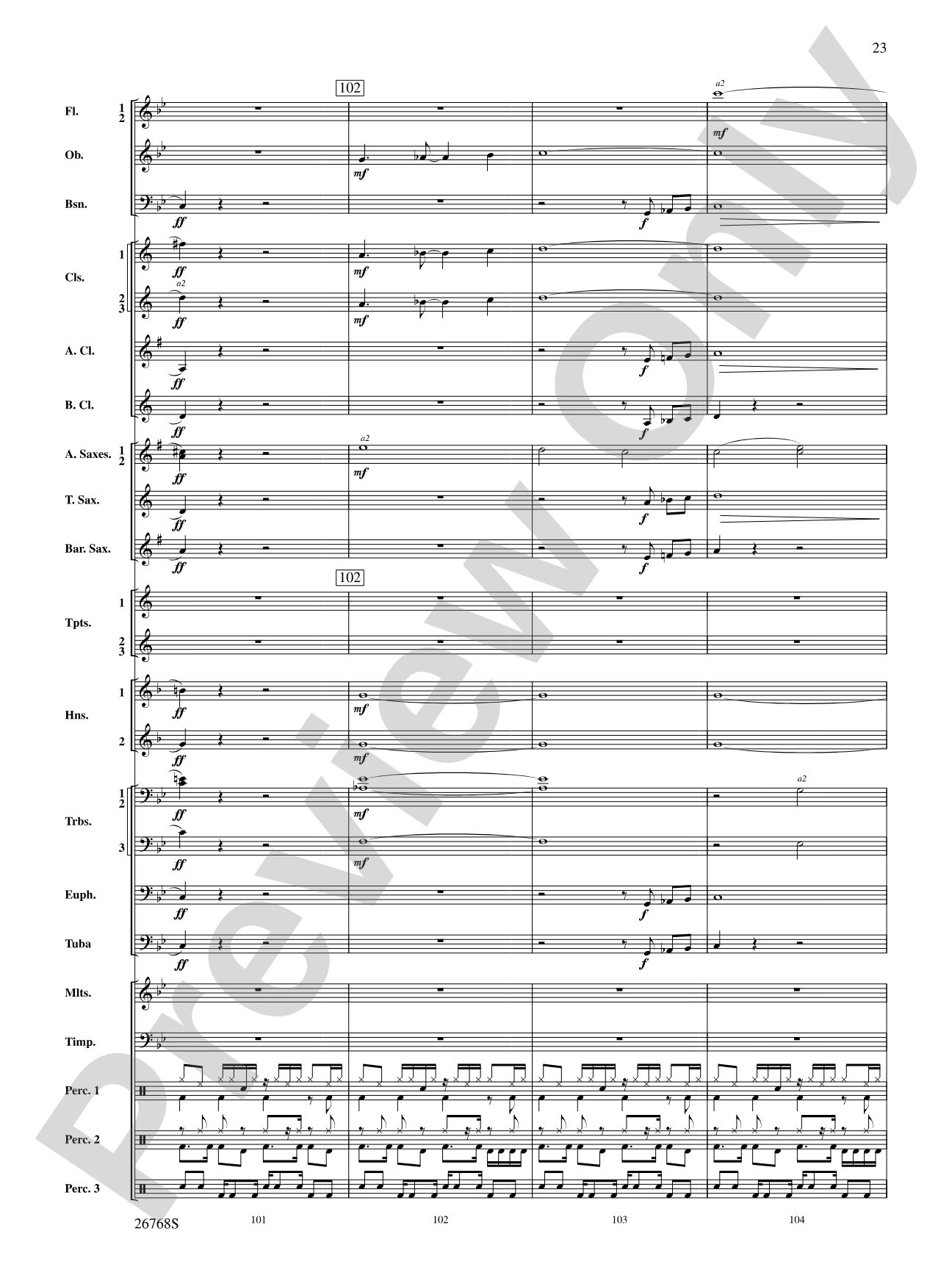 The Story of Mumble Happy Feet: Concert Band Conductor Score & Parts