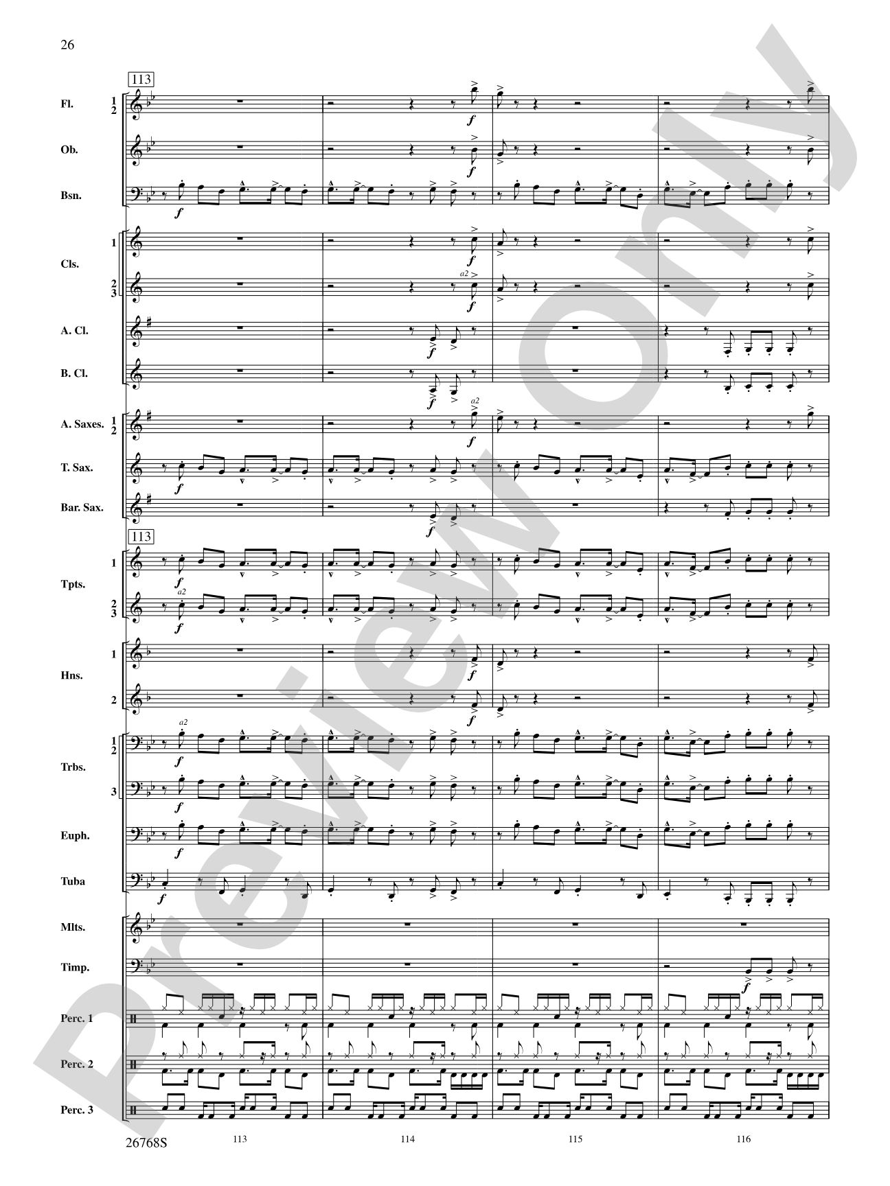 The Story of Mumble Happy Feet: Concert Band Conductor Score & Parts