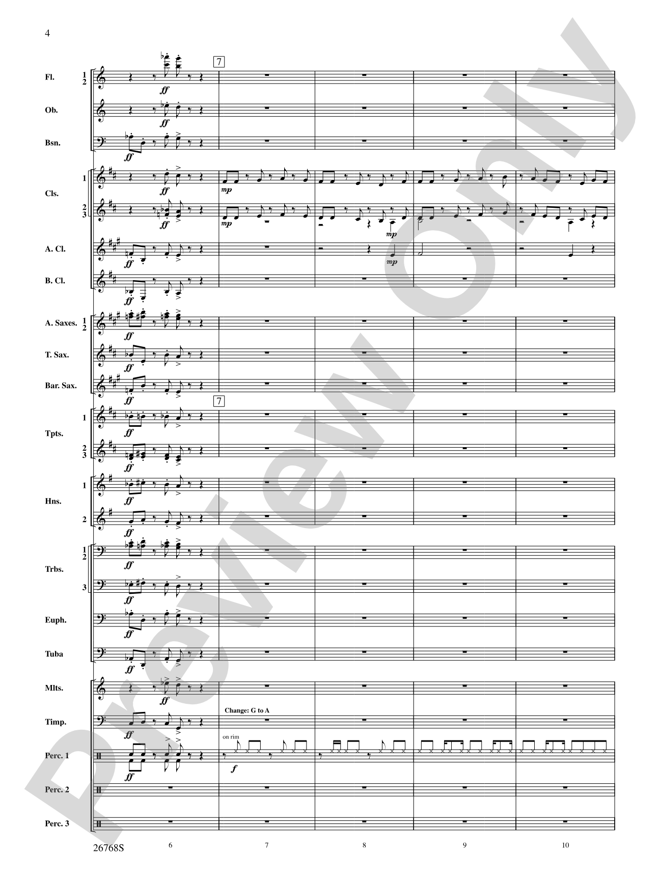 The Story of Mumble Happy Feet: Concert Band Conductor Score & Parts
