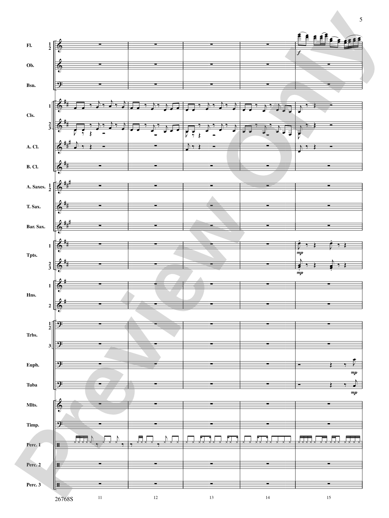 The Story of Mumble Happy Feet: Concert Band Conductor Score & Parts