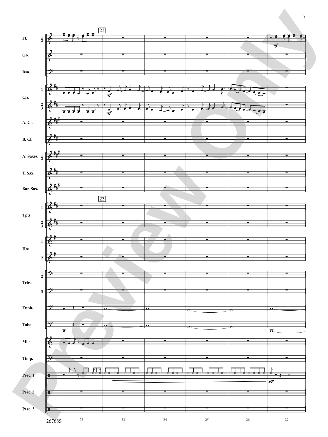 The Story of Mumble Happy Feet: Concert Band Conductor Score & Parts