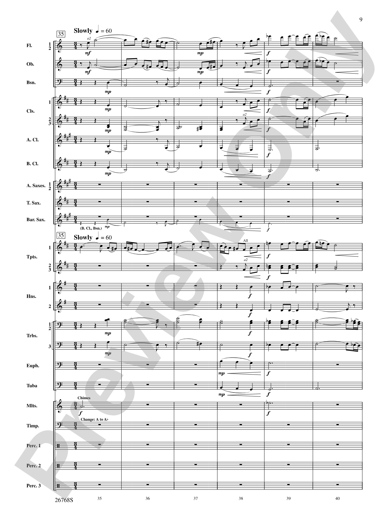 The Story of Mumble Happy Feet: Concert Band Conductor Score & Parts