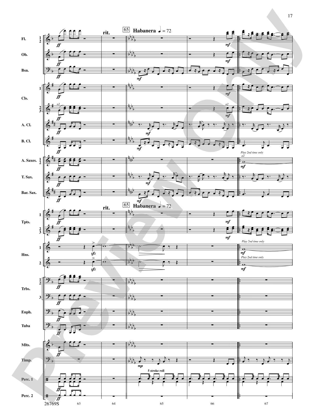 Variations on If I Only Had a Brain (from The Wizard of Oz): Score