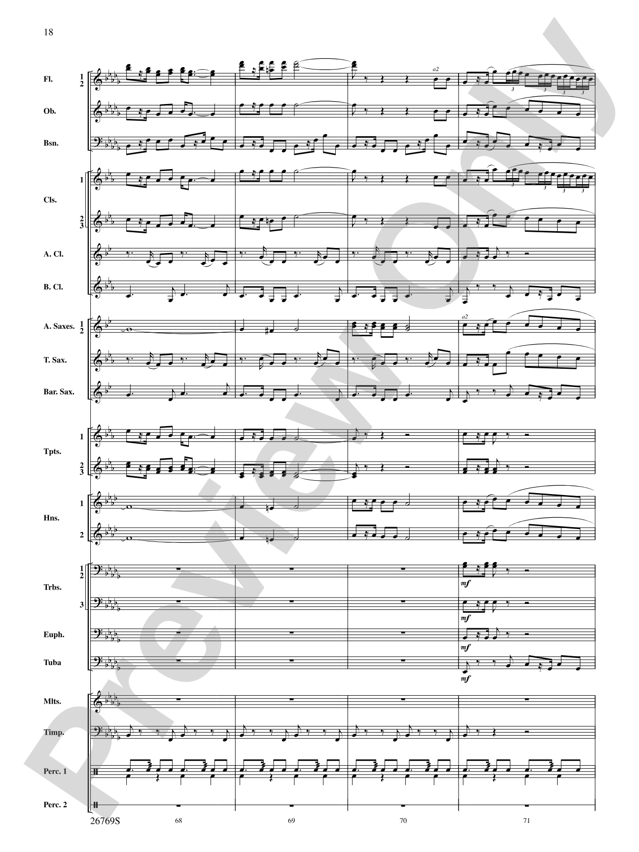 Variations on If I Only Had a Brain (from The Wizard of Oz): Score