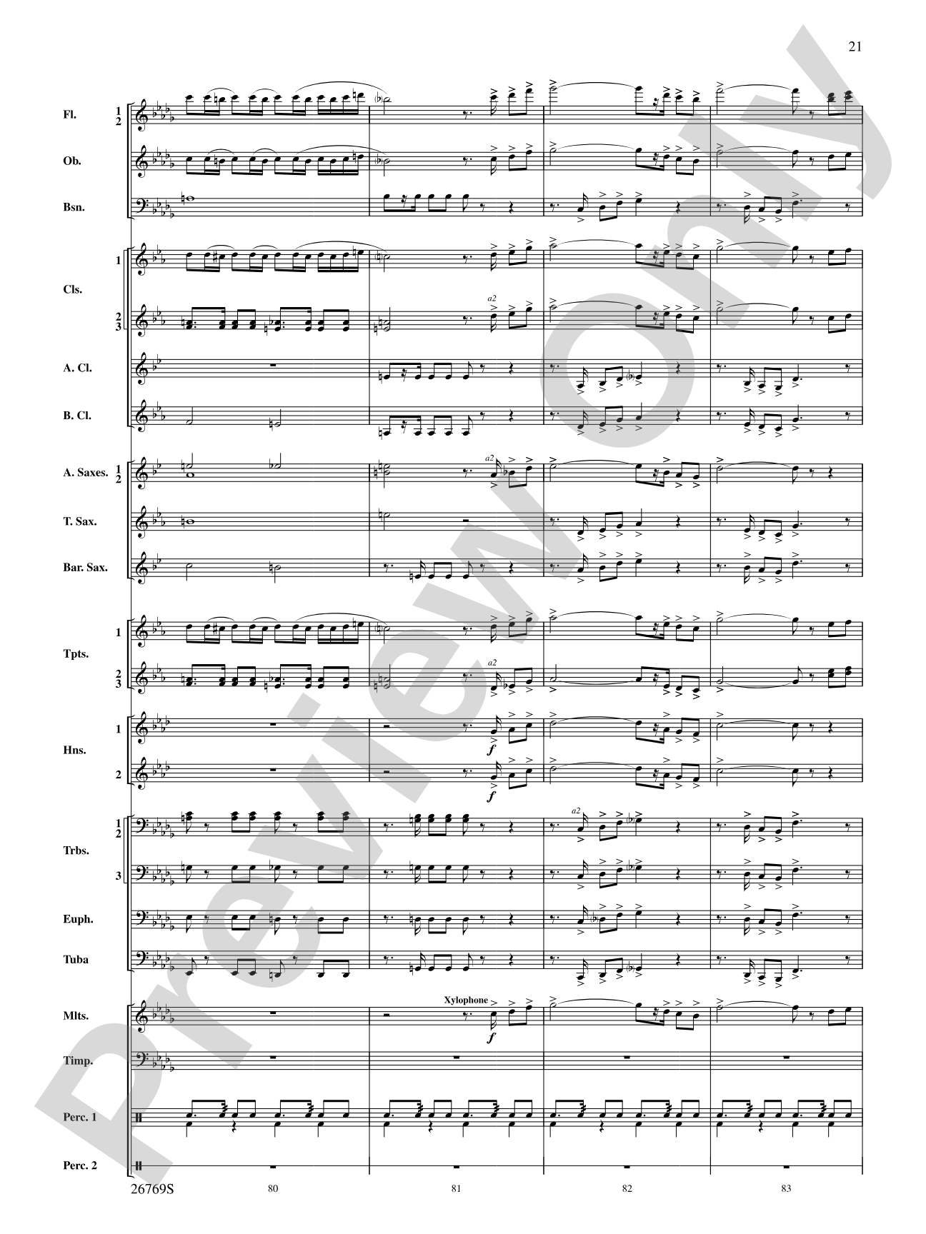 Variations on If I Only Had a Brain (from The Wizard of Oz): Score