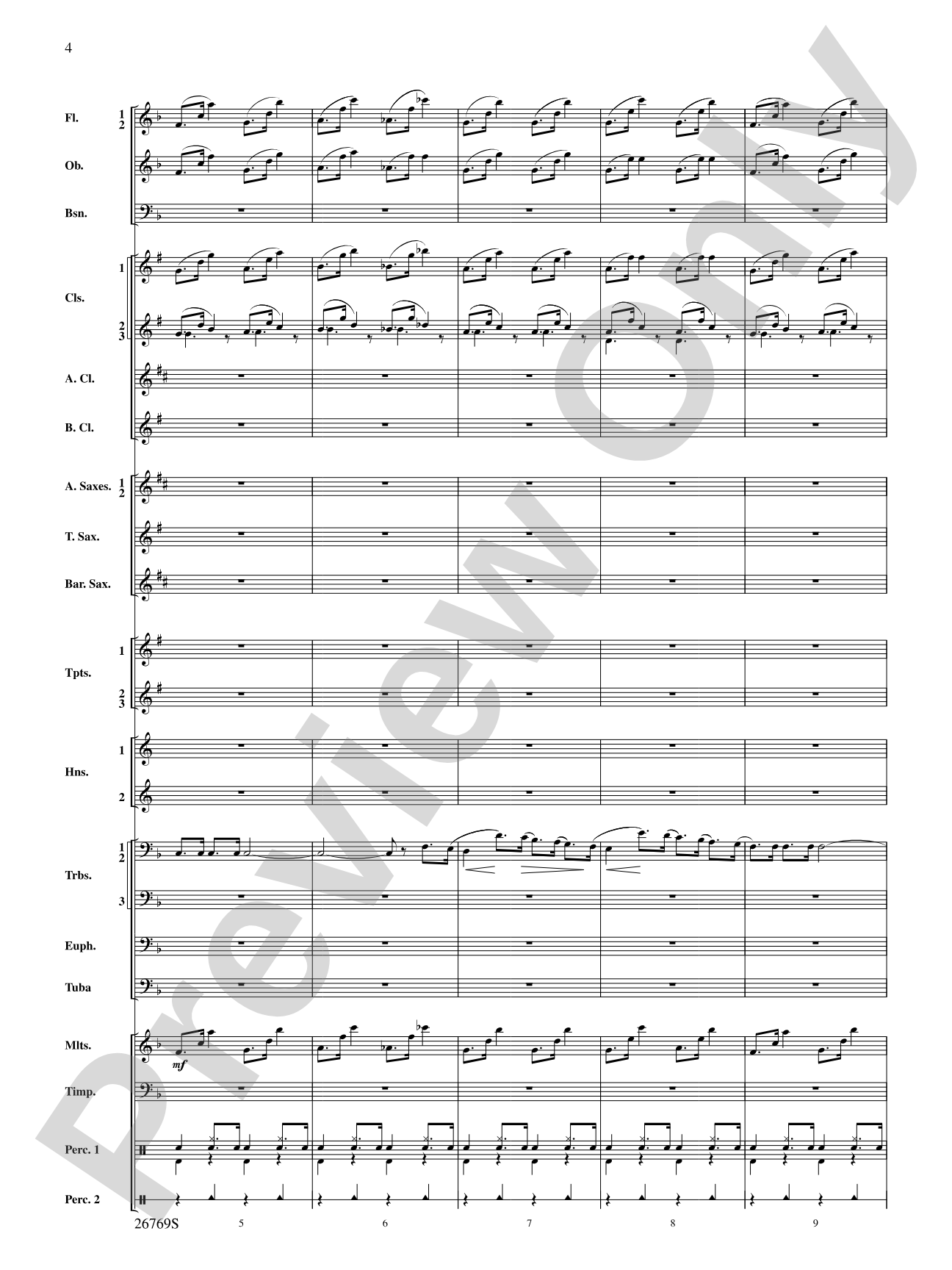 Variations on If I Only Had a Brain (from The Wizard of Oz): Score