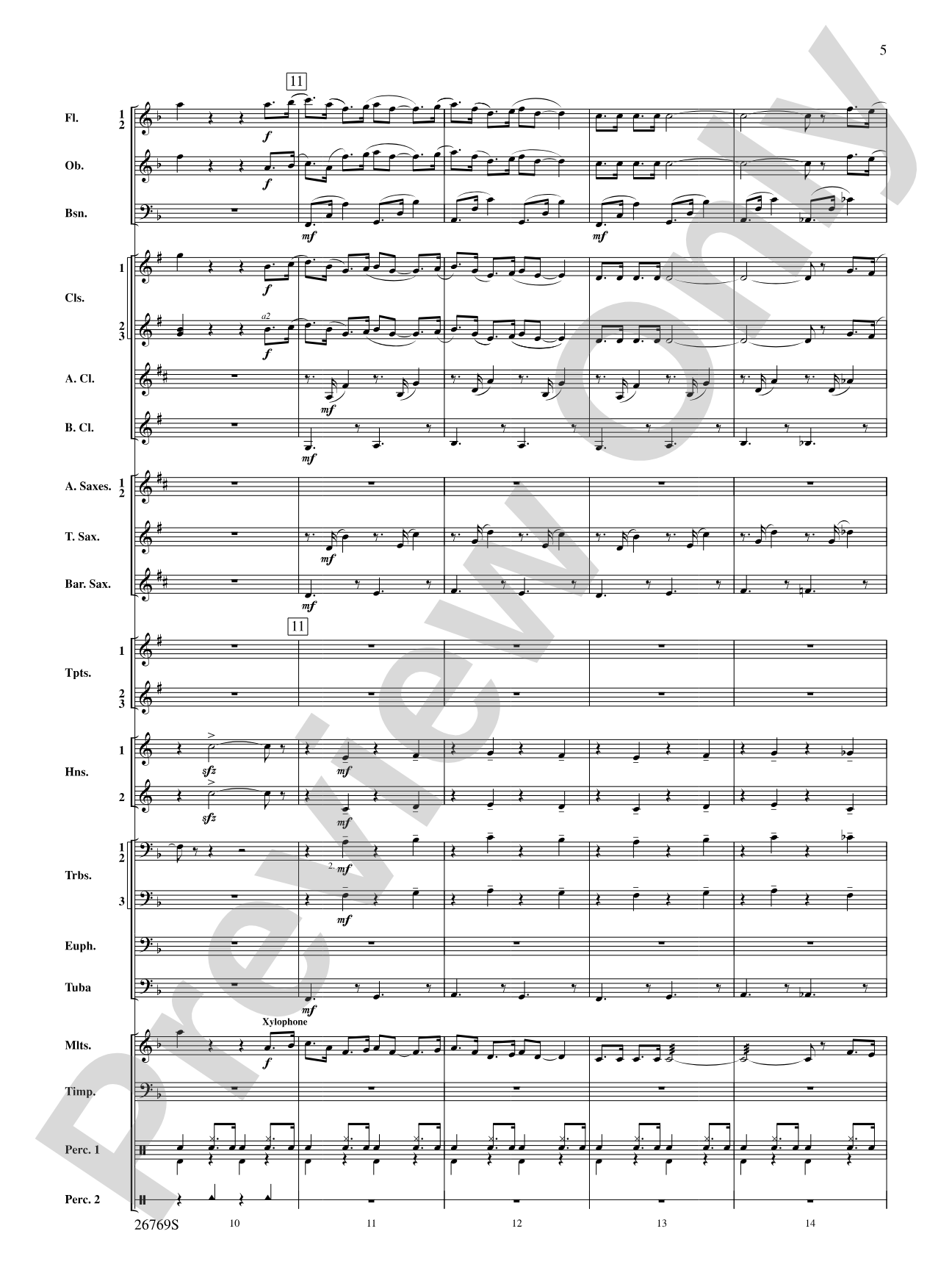 Variations on If I Only Had a Brain (from The Wizard of Oz): Score