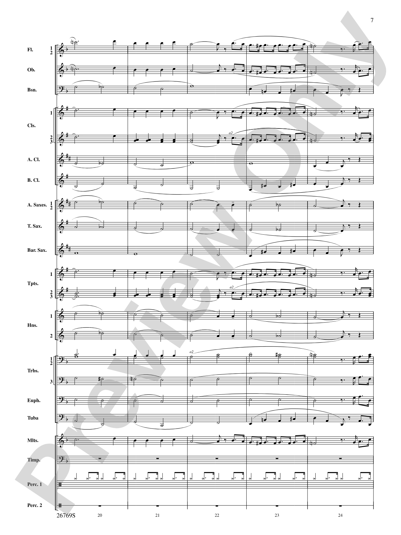 Variations on If I Only Had a Brain (from The Wizard of Oz): Score