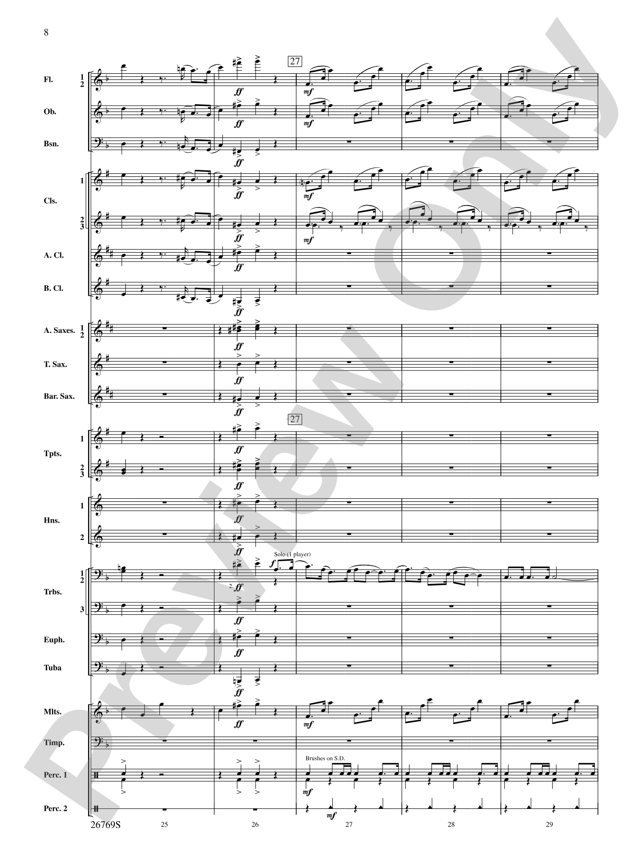 Variations on If I Only Had a Brain (from The Wizard of Oz): Score