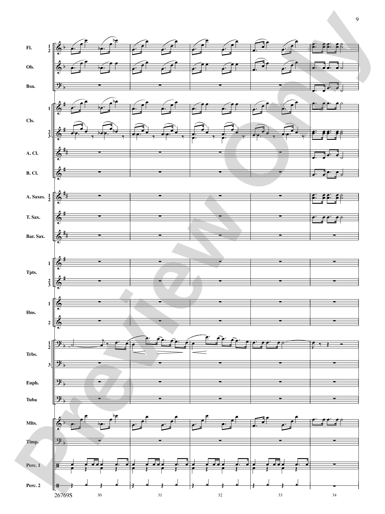 Variations on If I Only Had a Brain (from The Wizard of Oz): Score