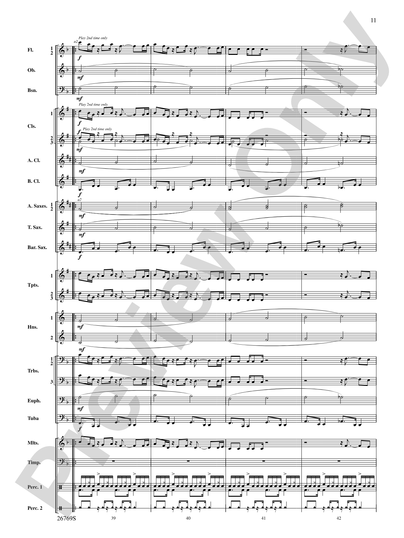 Variations on If I Only Had a Brain (from The Wizard of Oz): Score